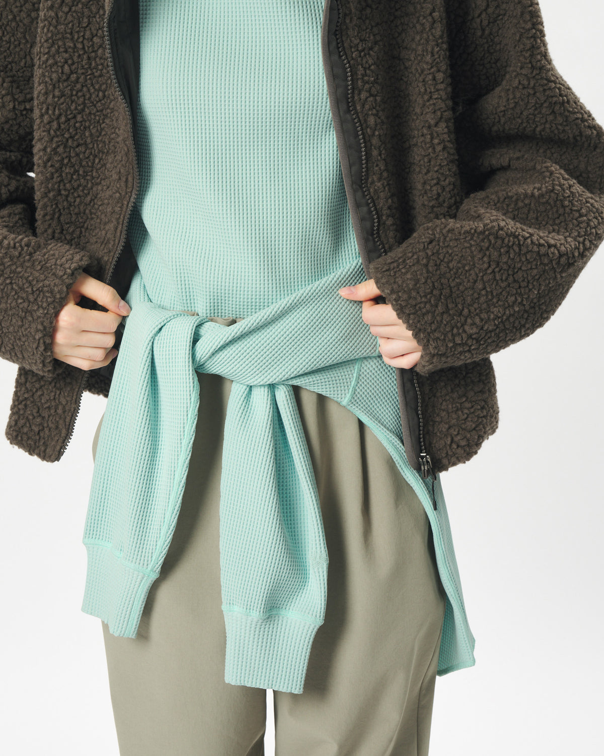 Deep Pile Fleece Jacket - Morel