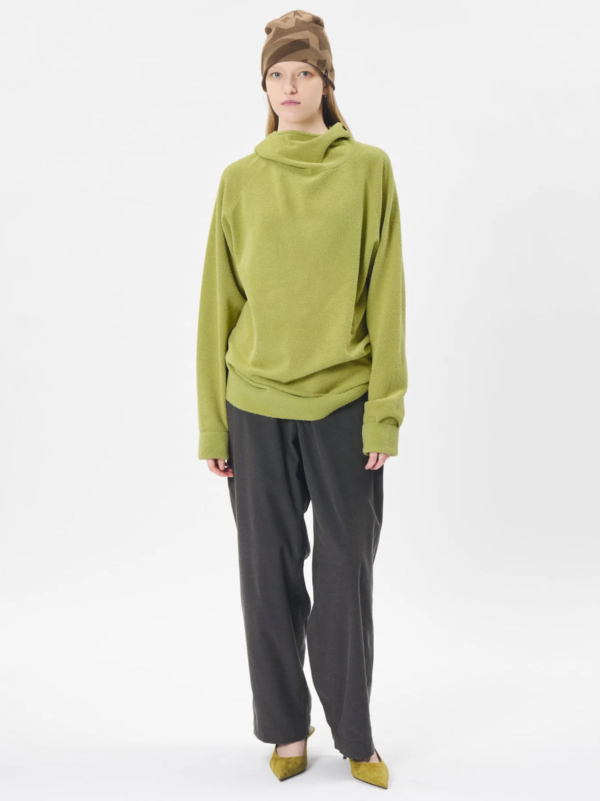 Corduroy Straight Pants - Deep Charcoal