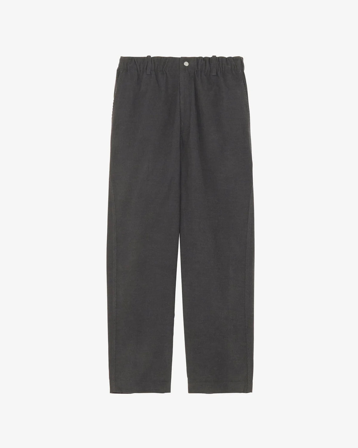 Corduroy Straight Pants - Deep Charcoal