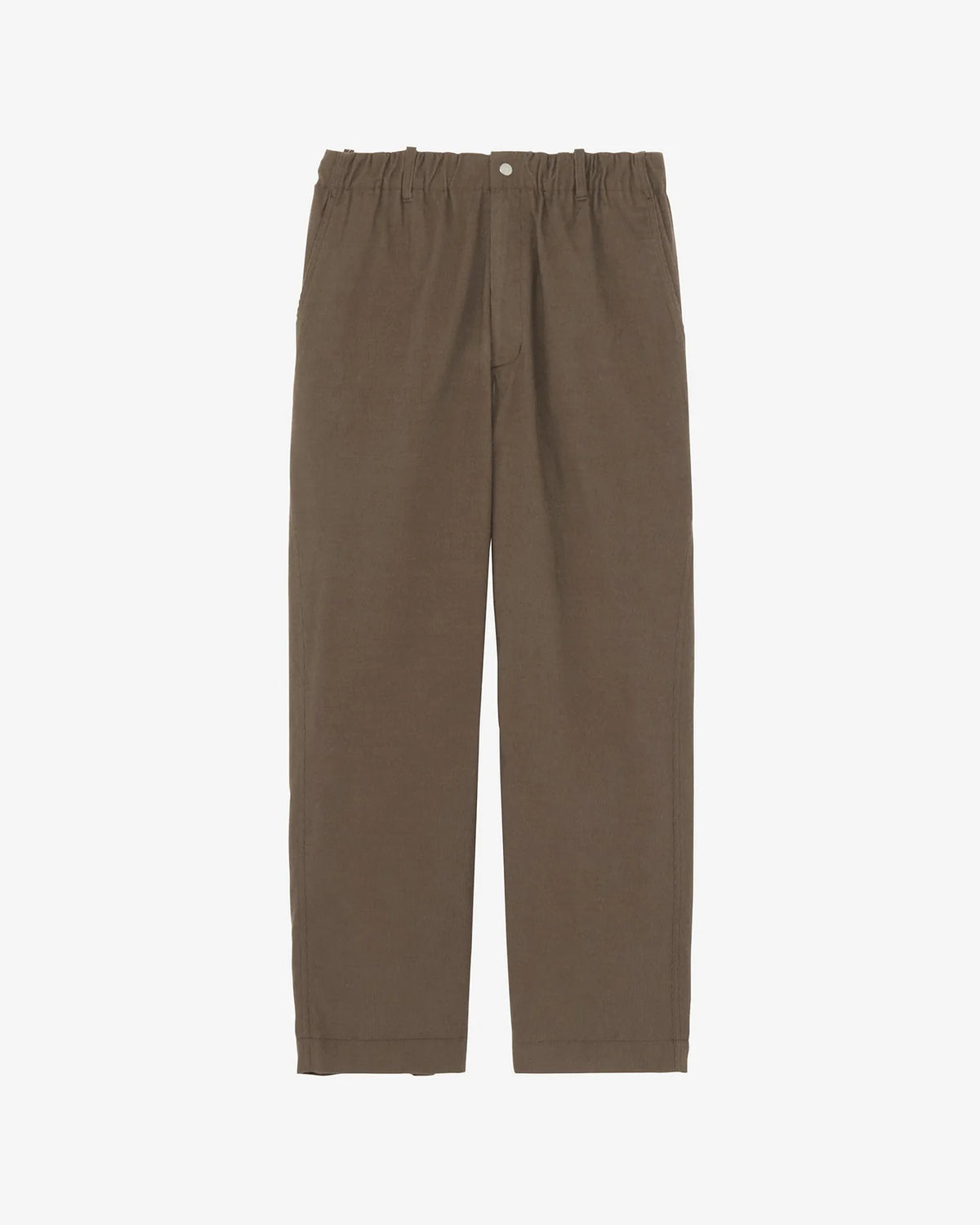 Corduroy Straight Pants - Morel