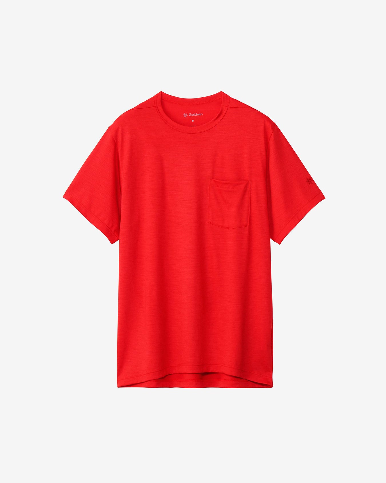 Wool T-shirt - Vermillon Orange