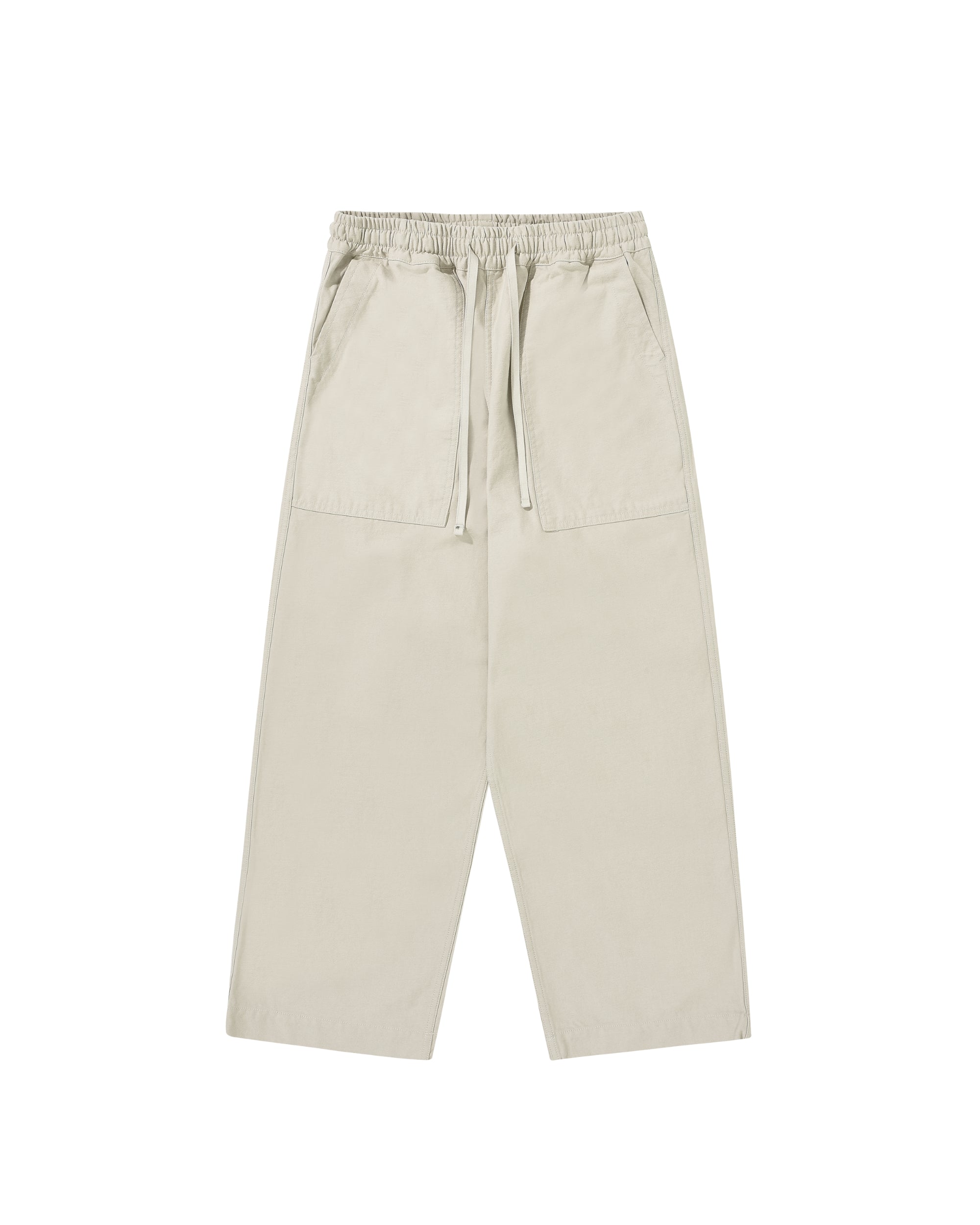 Heavy Cotton Fatigue Pants - Cream
