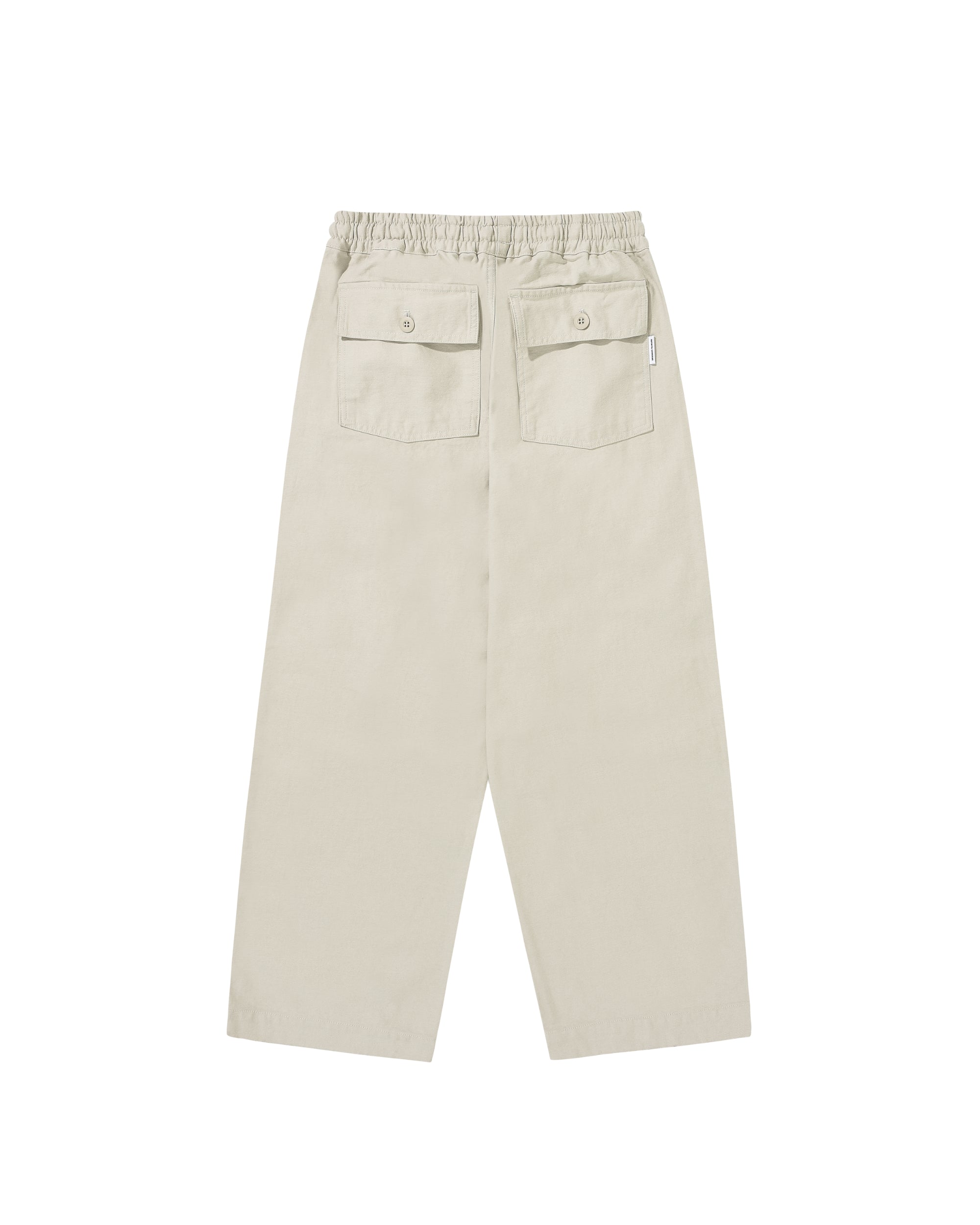 Heavy Cotton Fatigue Pants - Cream