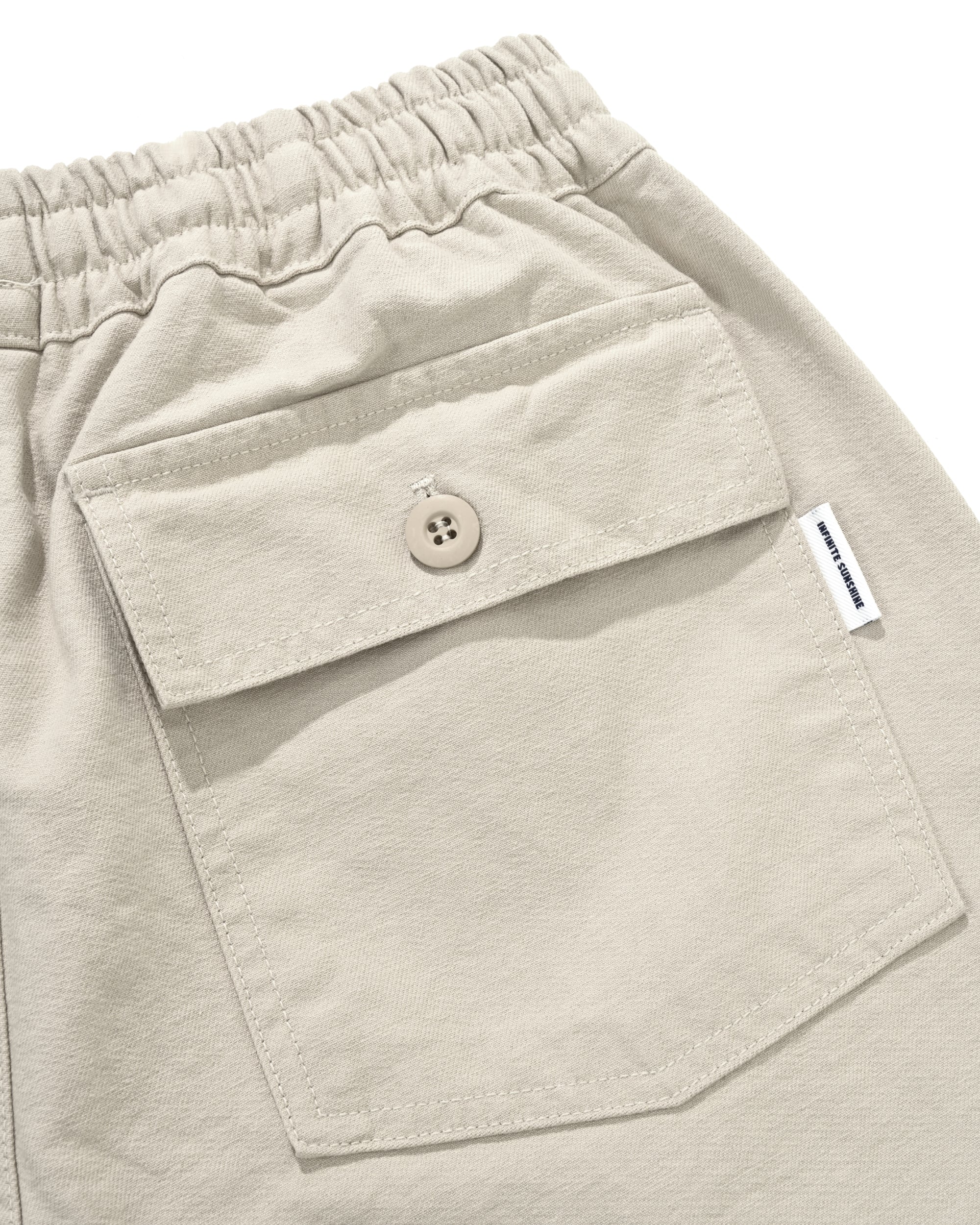 Heavy Cotton Fatigue Pants - Cream