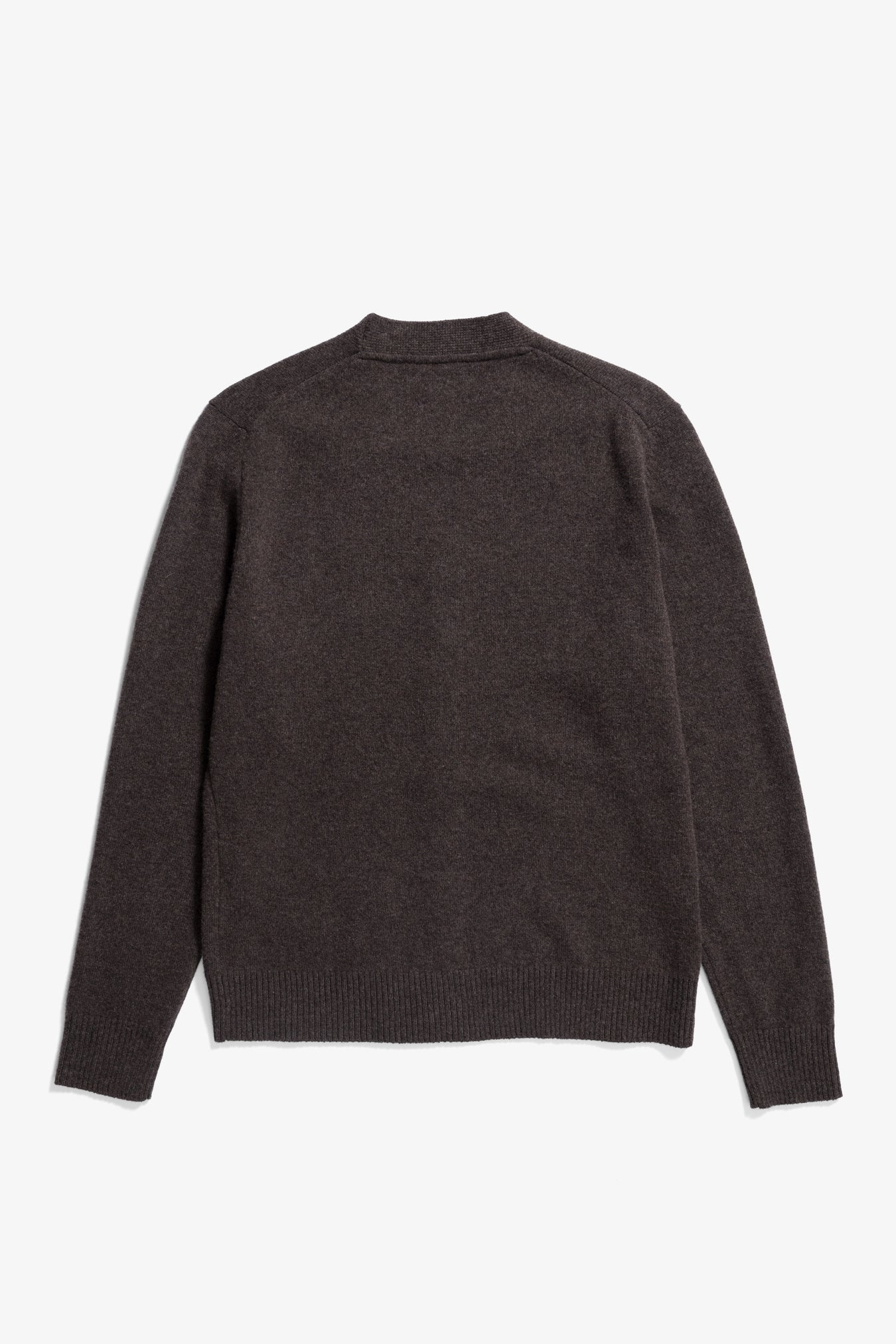Norse Standard Merino Lambswool Cardigan - Heathland Brown