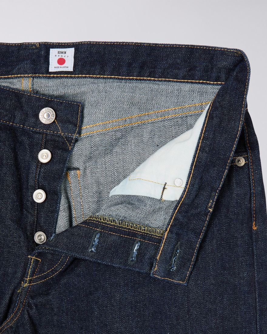 Regular Tapered - Kurabo Recycle Red Selvage Denim 14oz - Blue, rinsed - aw24