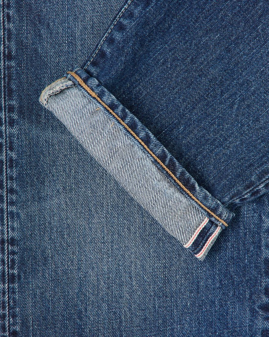 Regular Tapered Kurabo Recycle Denim Red Selvage 14oz - Blue Dark Used