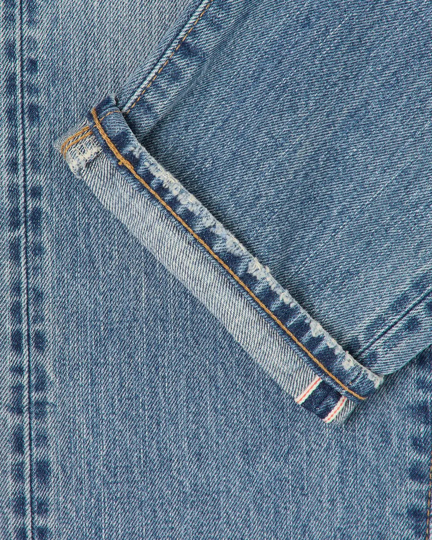 Slim Tapered Jeans - 14 oz Kurabo Recycle Denim, Red Selvage - Blue Light Used