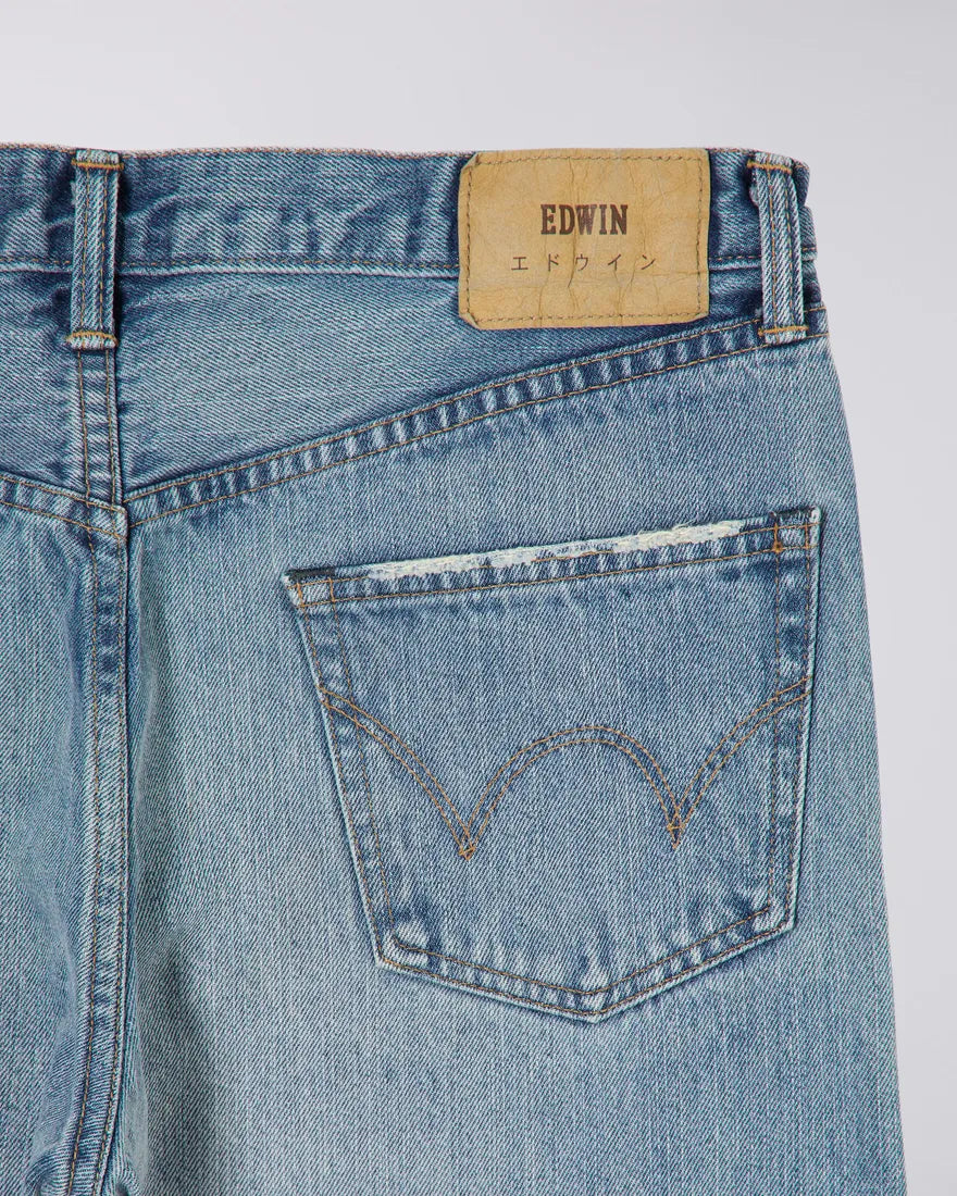 Slim Tapered Jeans - 14 oz Kurabo Recycle Denim, Red Selvage - Blue Light Used