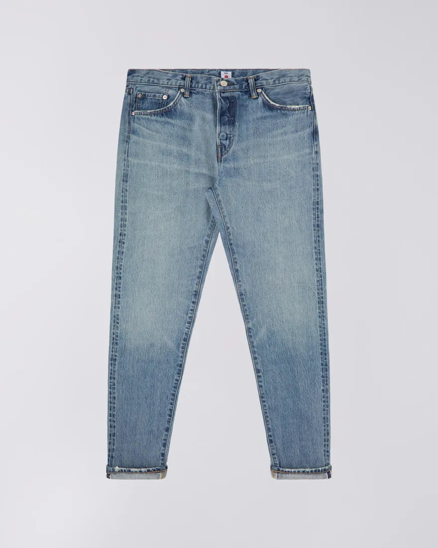Slim Tapered Jeans - 14 oz Kurabo Recycle Denim, Red Selvage - Blue Light Used