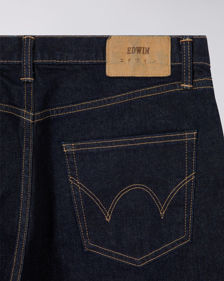 Regular Tapered - Kaihara, Pure Indigo Stretch Denim, 13oz - Blue, rinsed