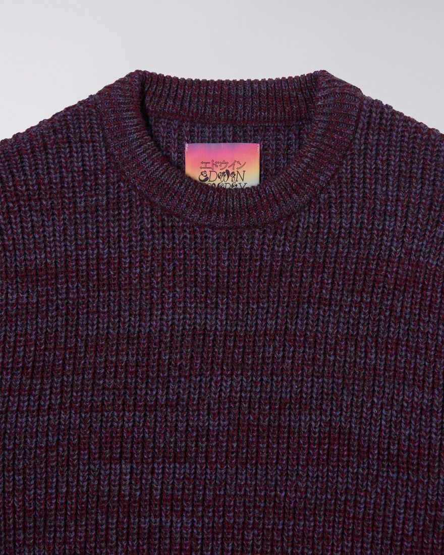 Meander Sweater - Bordeaux Heather
