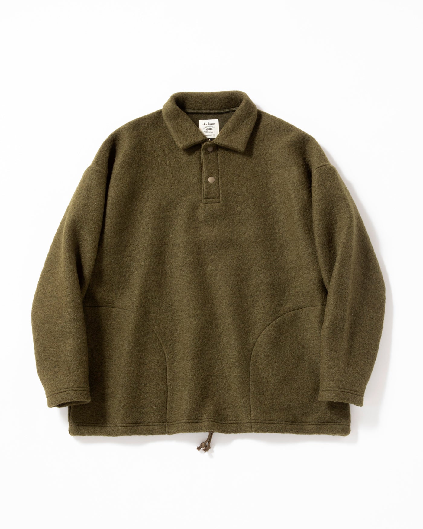 Wool HIMO Polo - Olive
