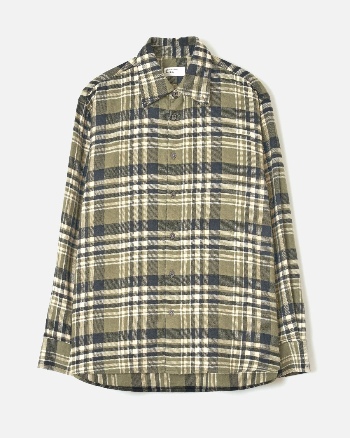 Jazz Check Standard Shirt  - Olive