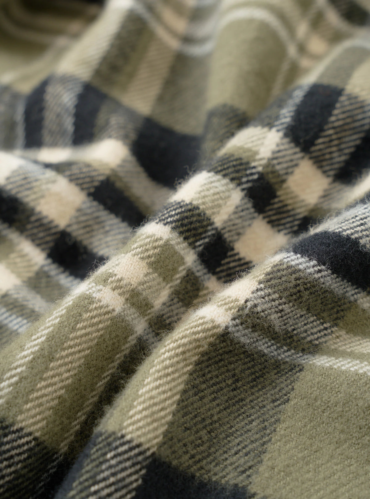 Jazz Check Standard Shirt  - Olive