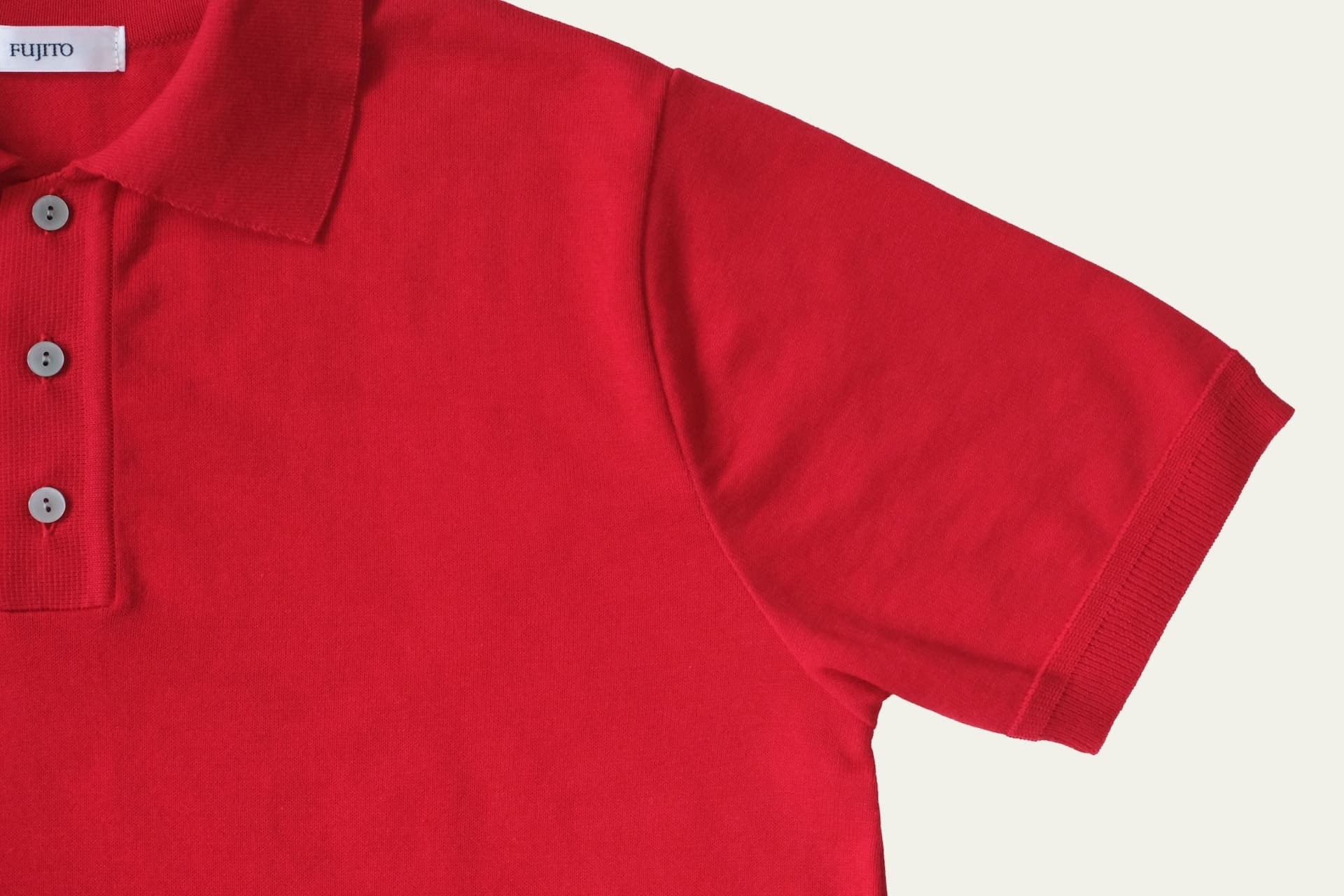 Knit Polo 'Easy' - Red