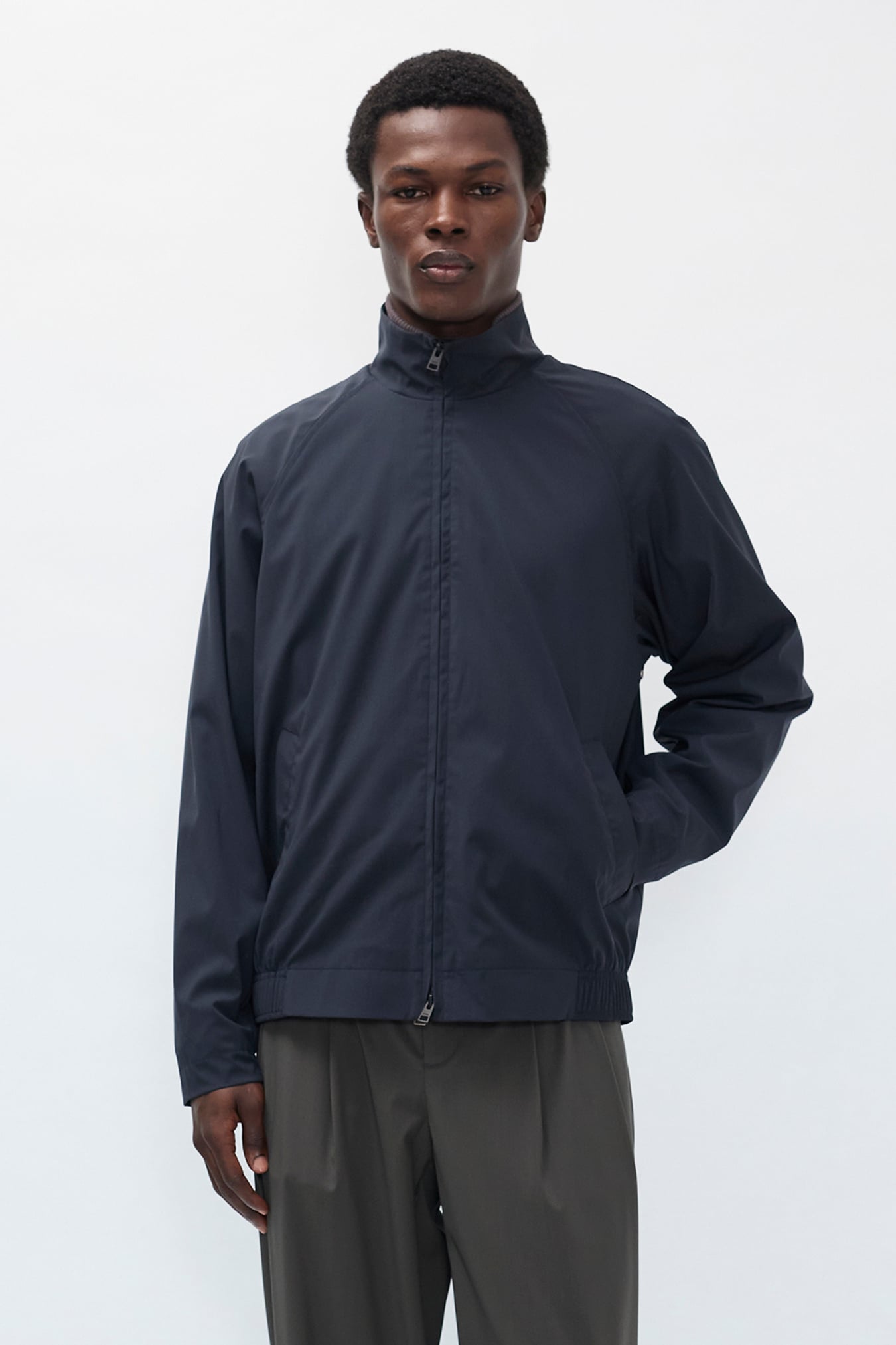 Korso Alpinix 37,5 Wool Harrington Jacket - Dark Navy