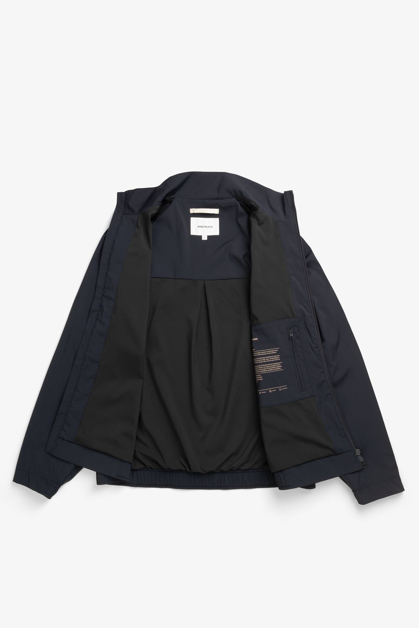 Korso Alpinix 37,5 Wool Harrington Jacket - Dark Navy