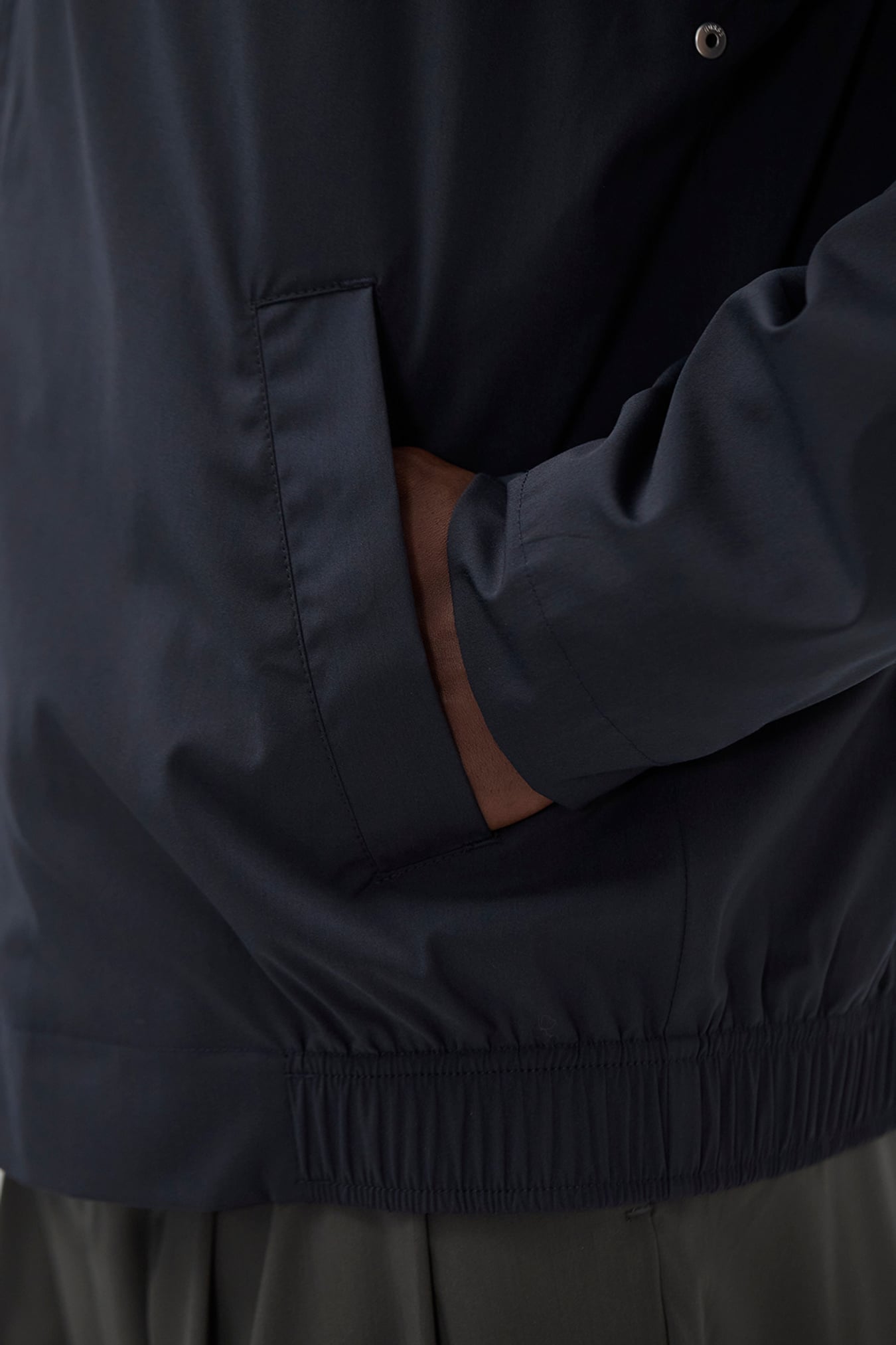 Korso Alpinix 37,5 Wool Harrington Jacket - Dark Navy