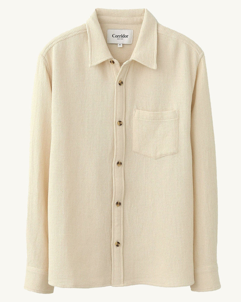 Pigment Dyed Waffle LS - Natural