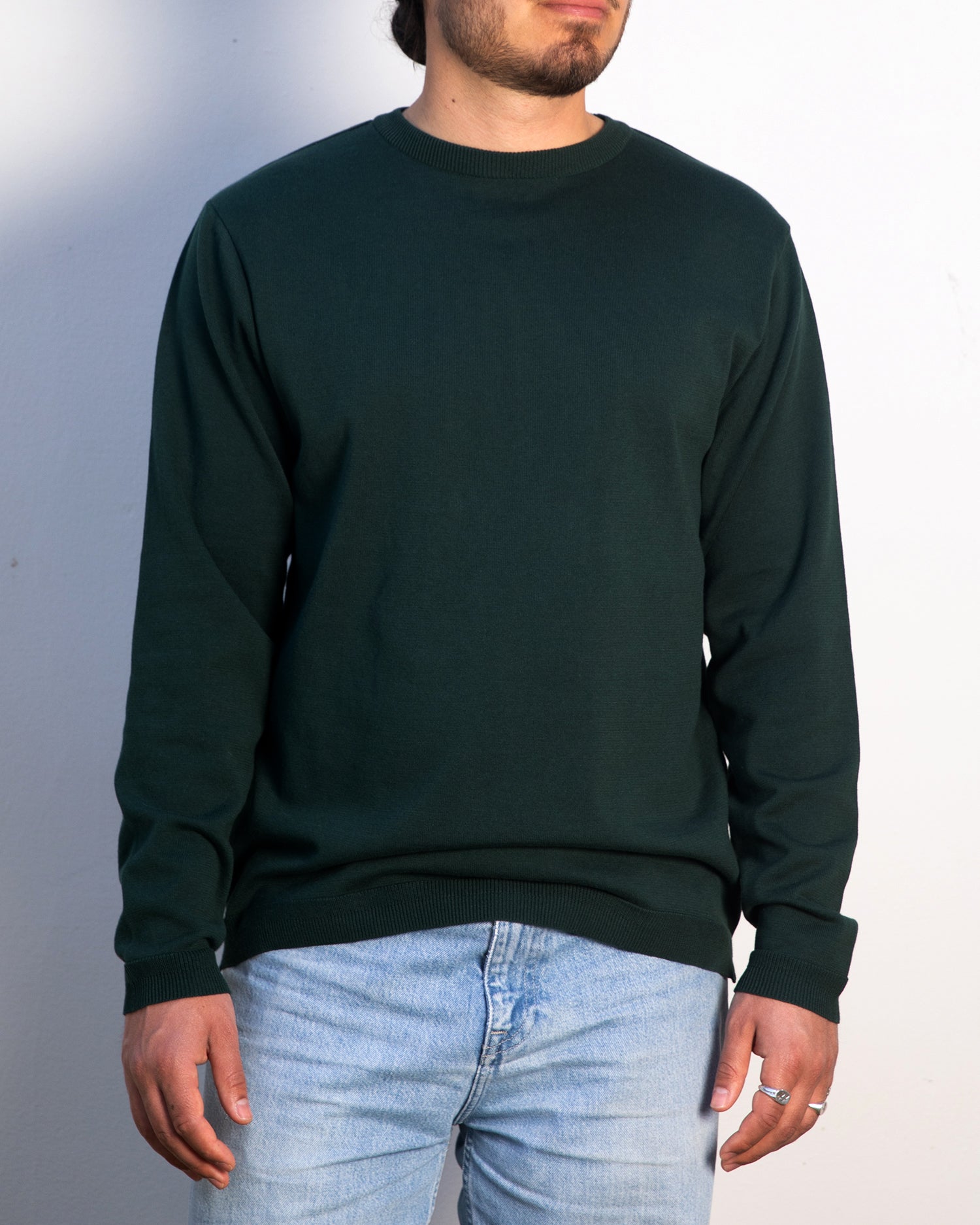 Long Sleeve Knit T-Shirt - Emerald