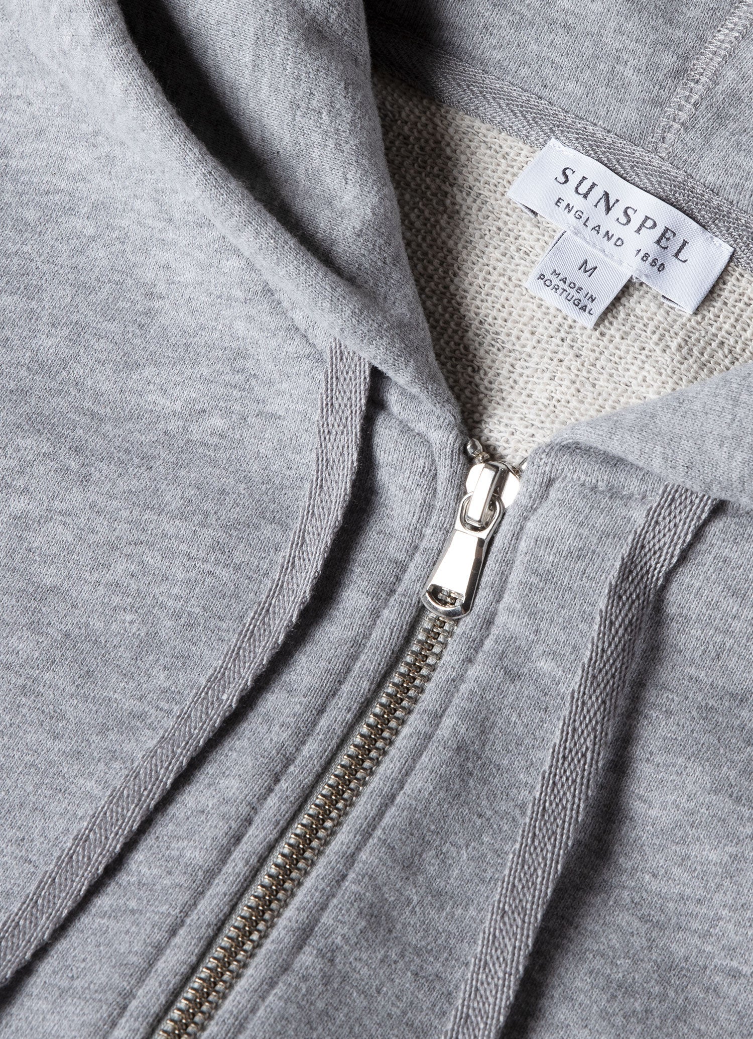Loopback Zip Hoody - Grey Melange