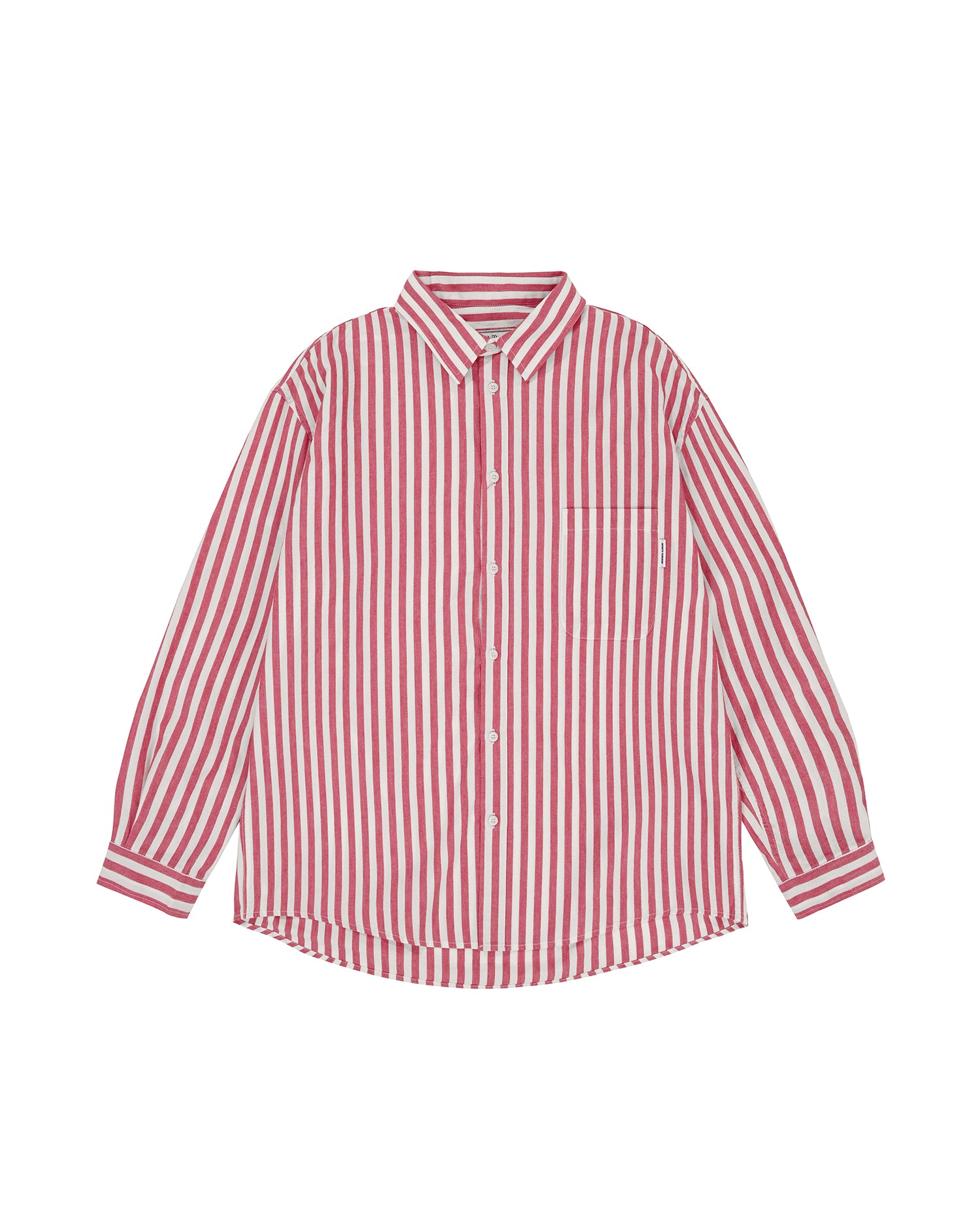 Melange Stripe Shirt - Red
