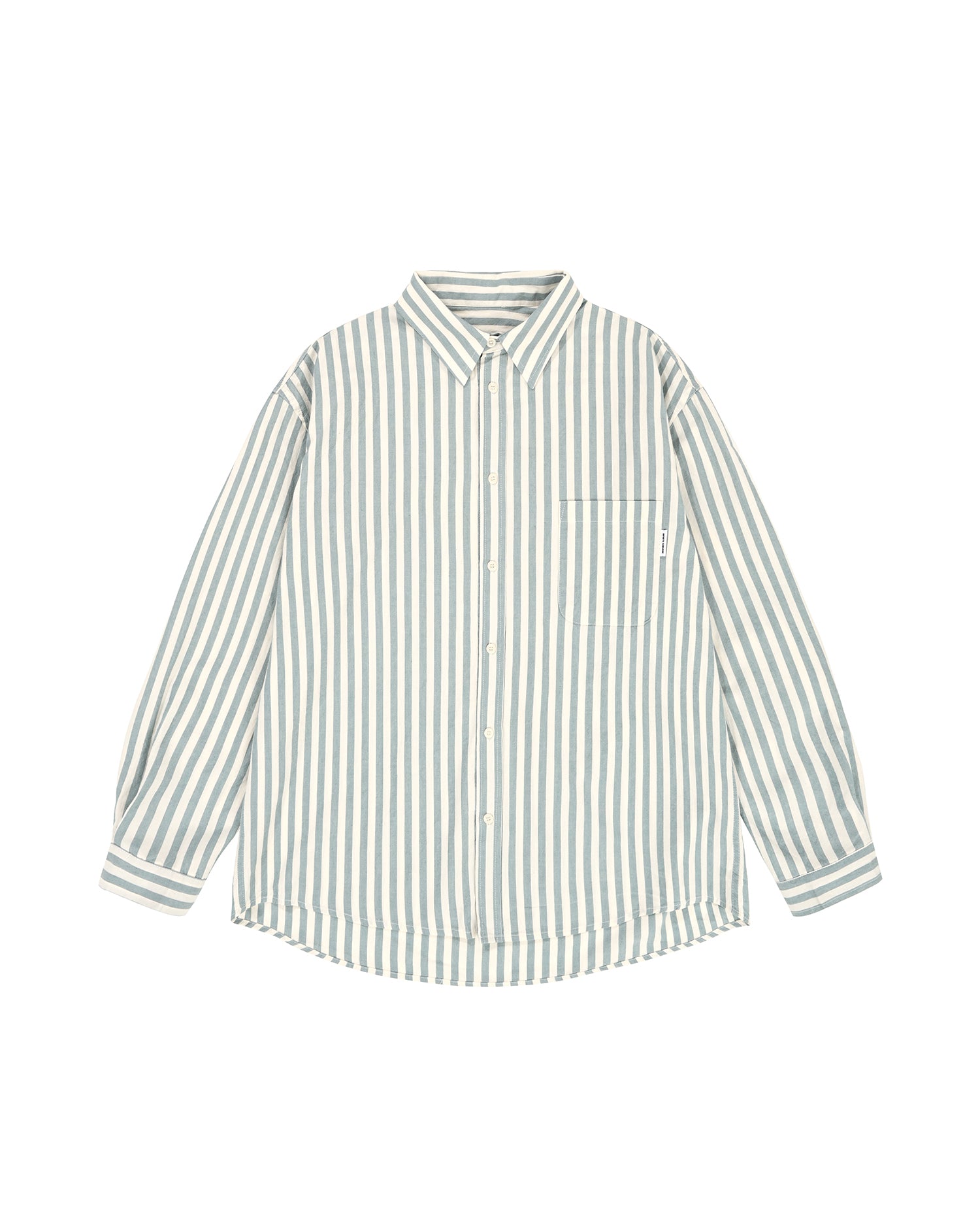 Melange Stripe Shirt - Sky Blue
