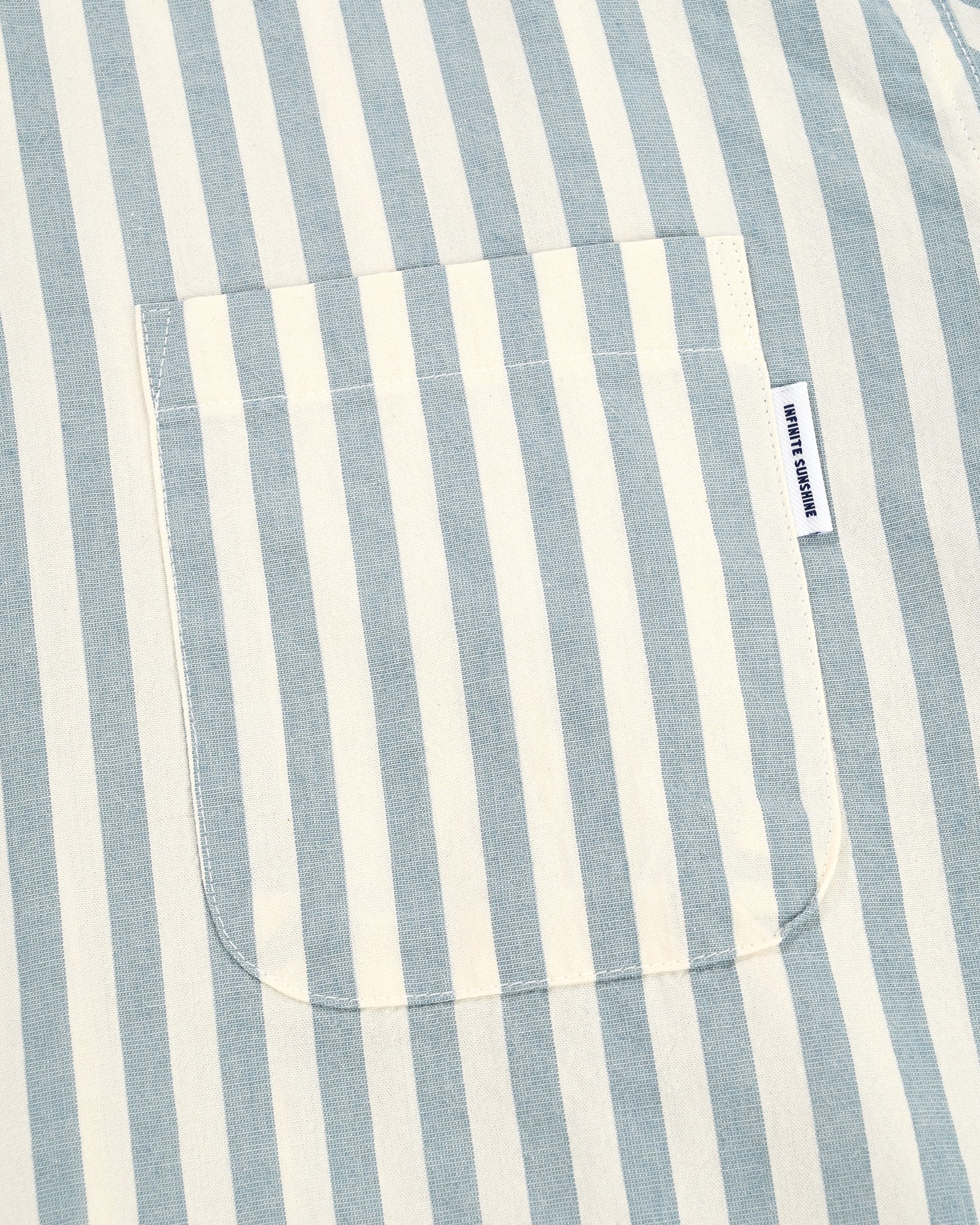 Melange Stripe Shirt - Sky Blue