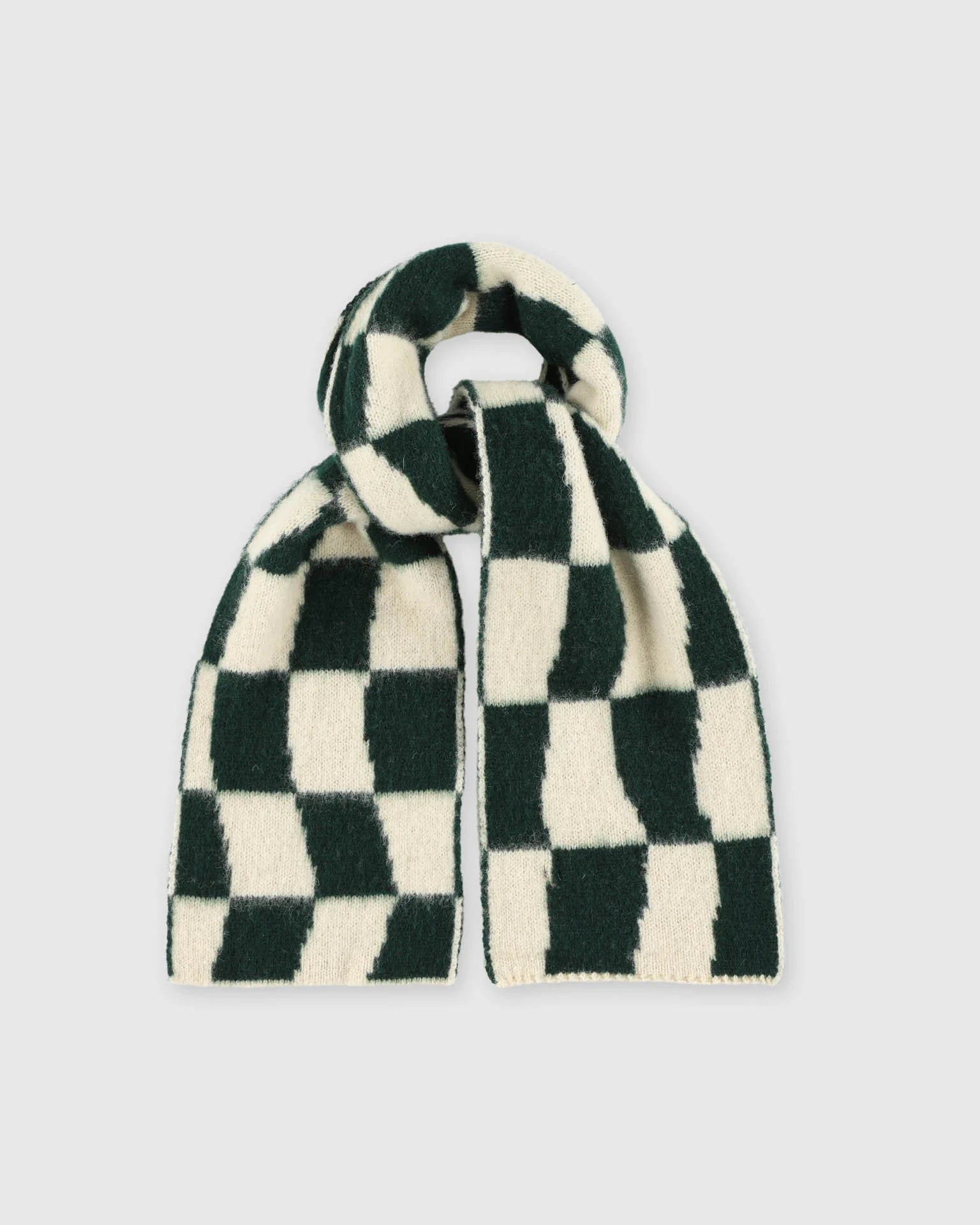 Mini Checkerboard Scarf - Forest