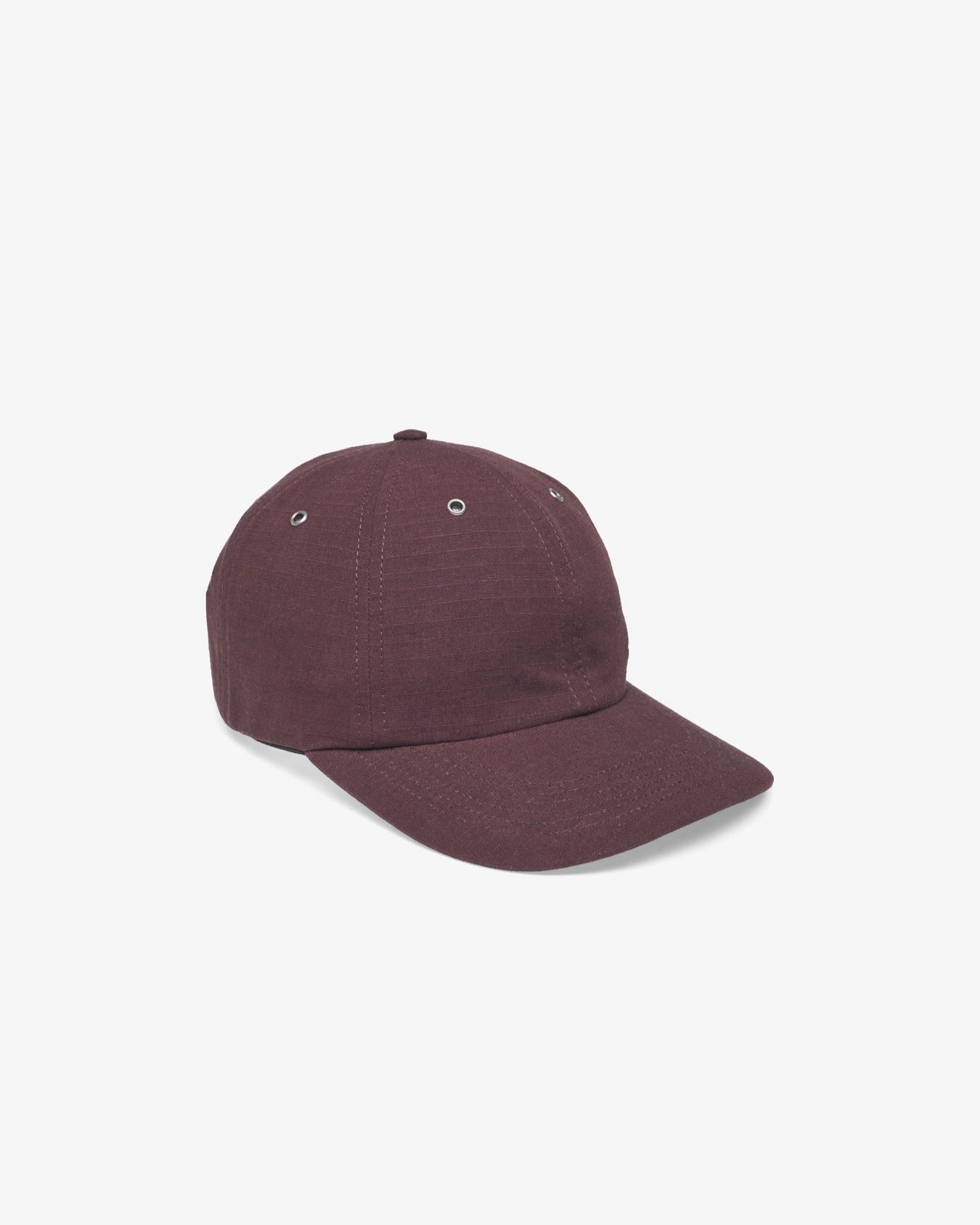 Cotton Ripstop 6-Panel Cap - Mahogany