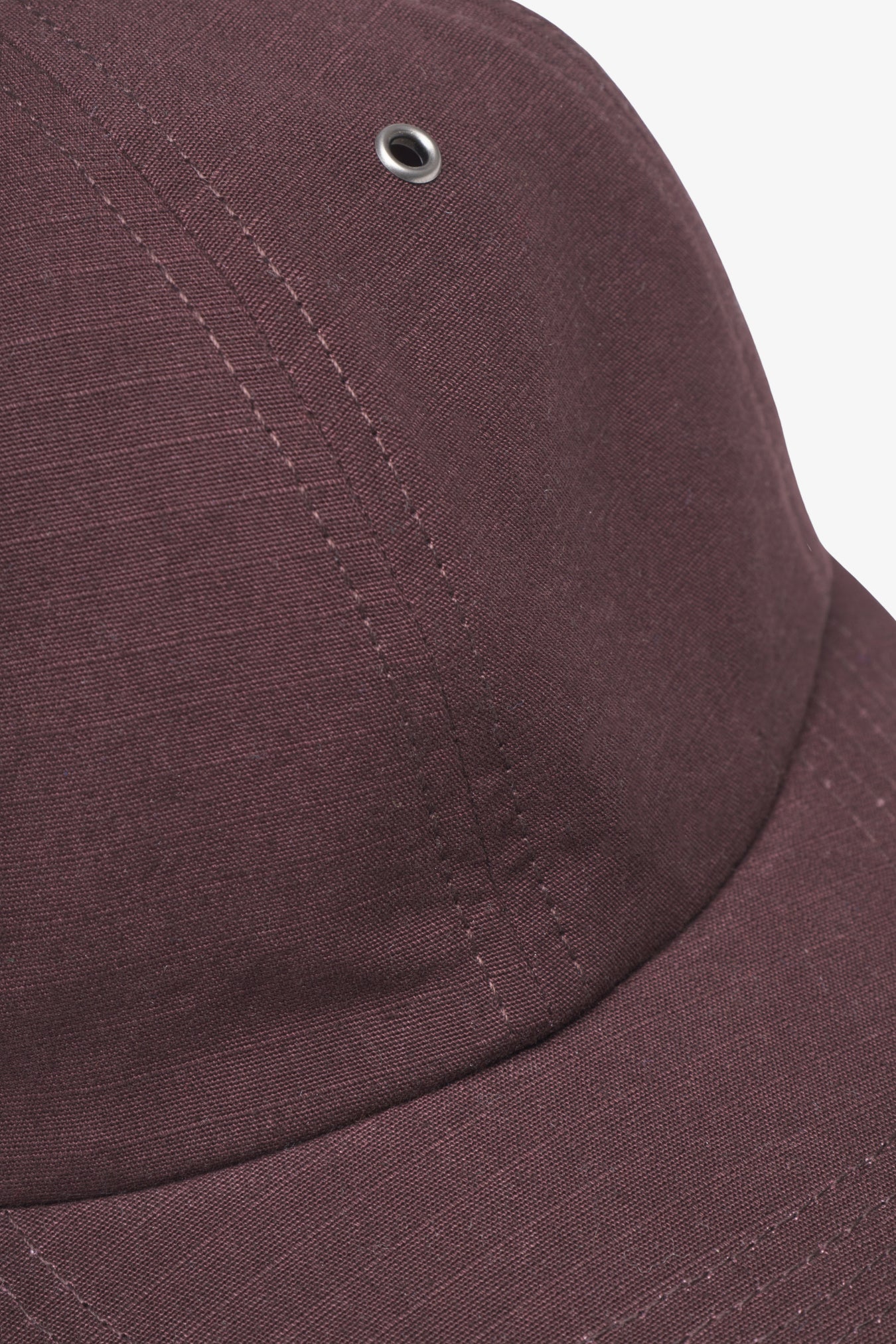 Cotton Ripstop 6-Panel Cap - Mahogany