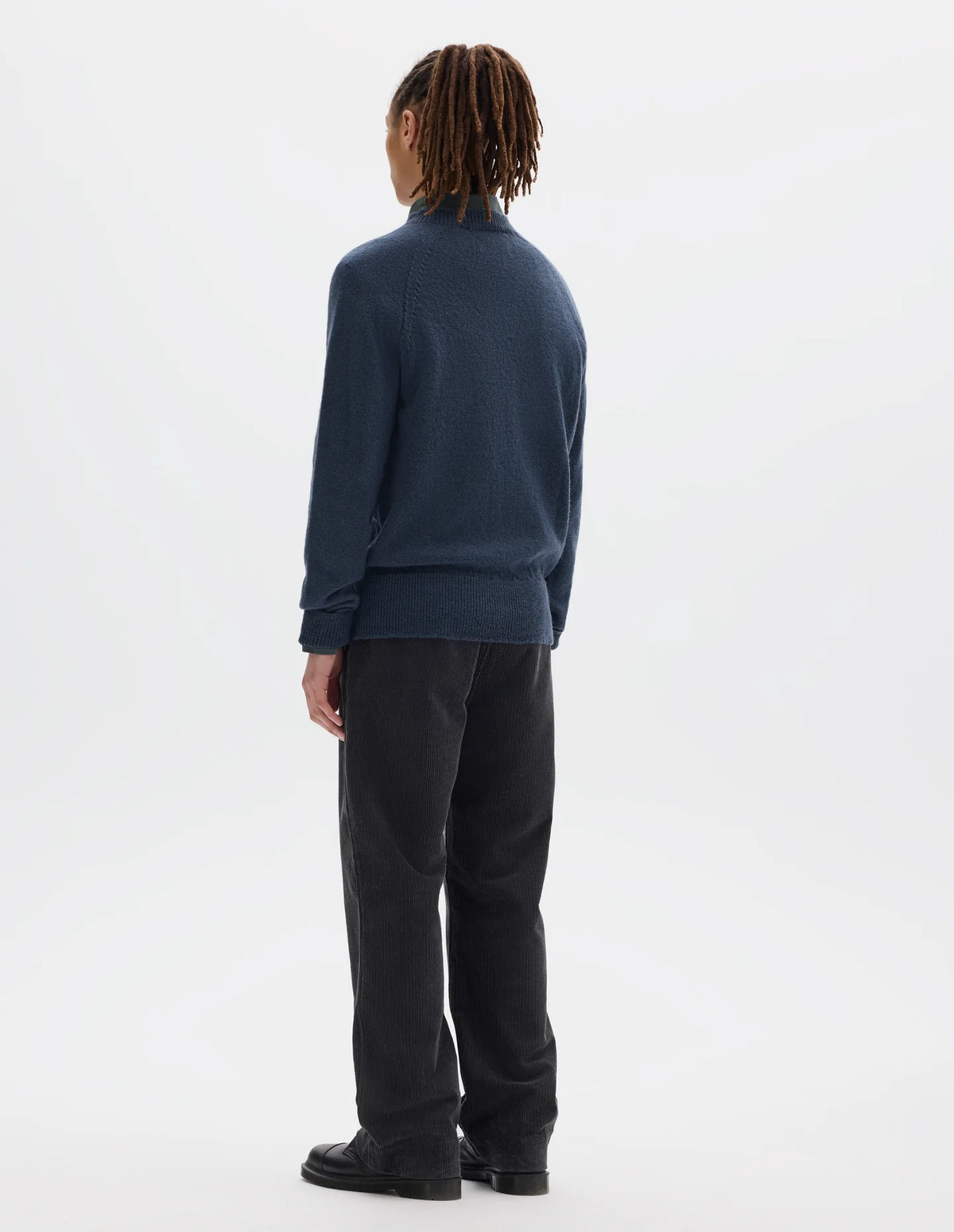 Crew Neck Jumper Virgin Wool - Uniform Blue