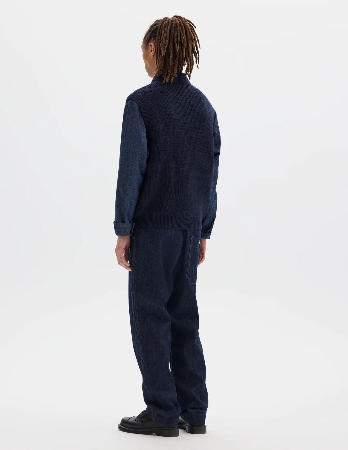 Zip Gilet Dry Merino - Navy