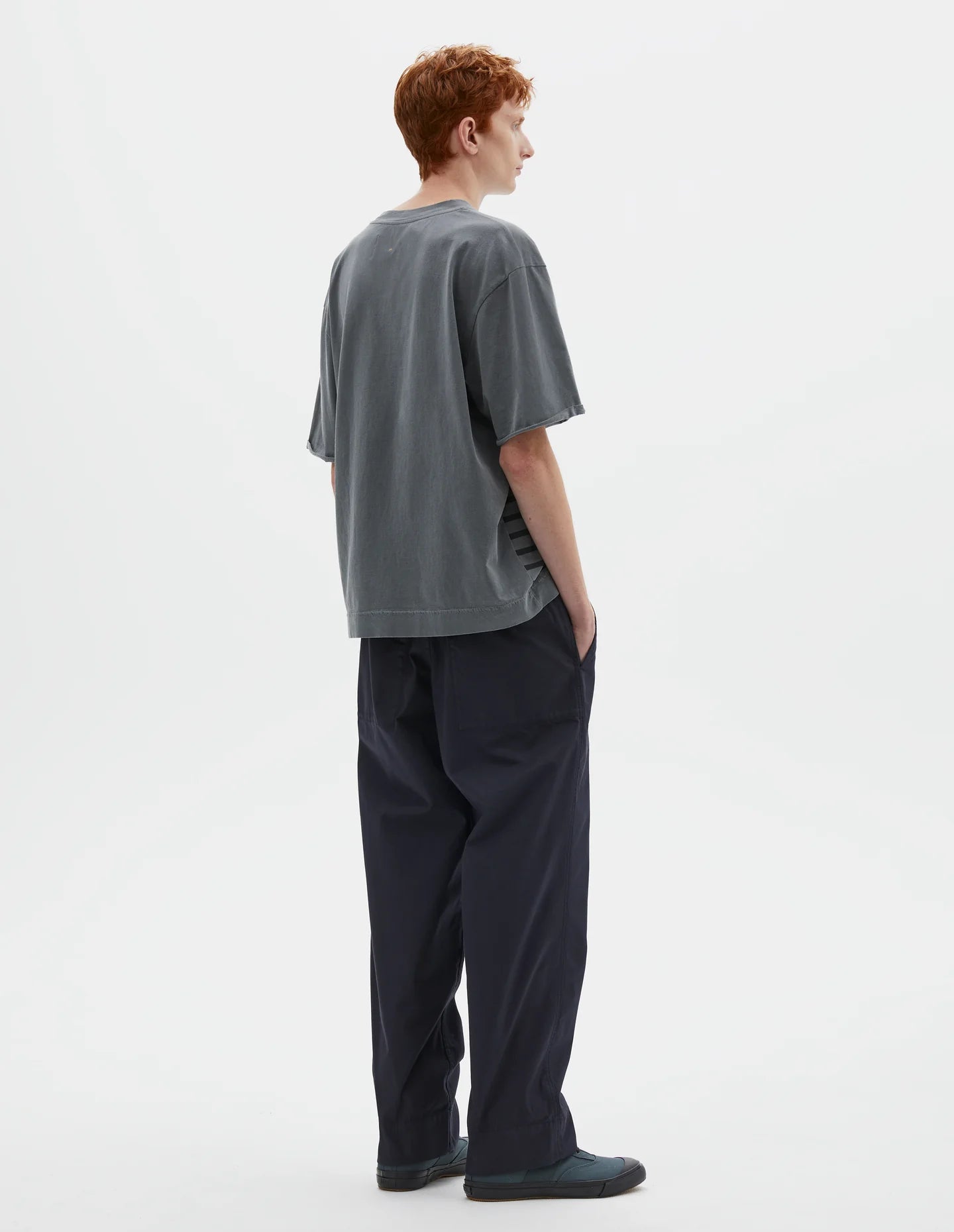 Overdye Stripe T Shirt Lightweight Dry Jersey - Carbon / Black