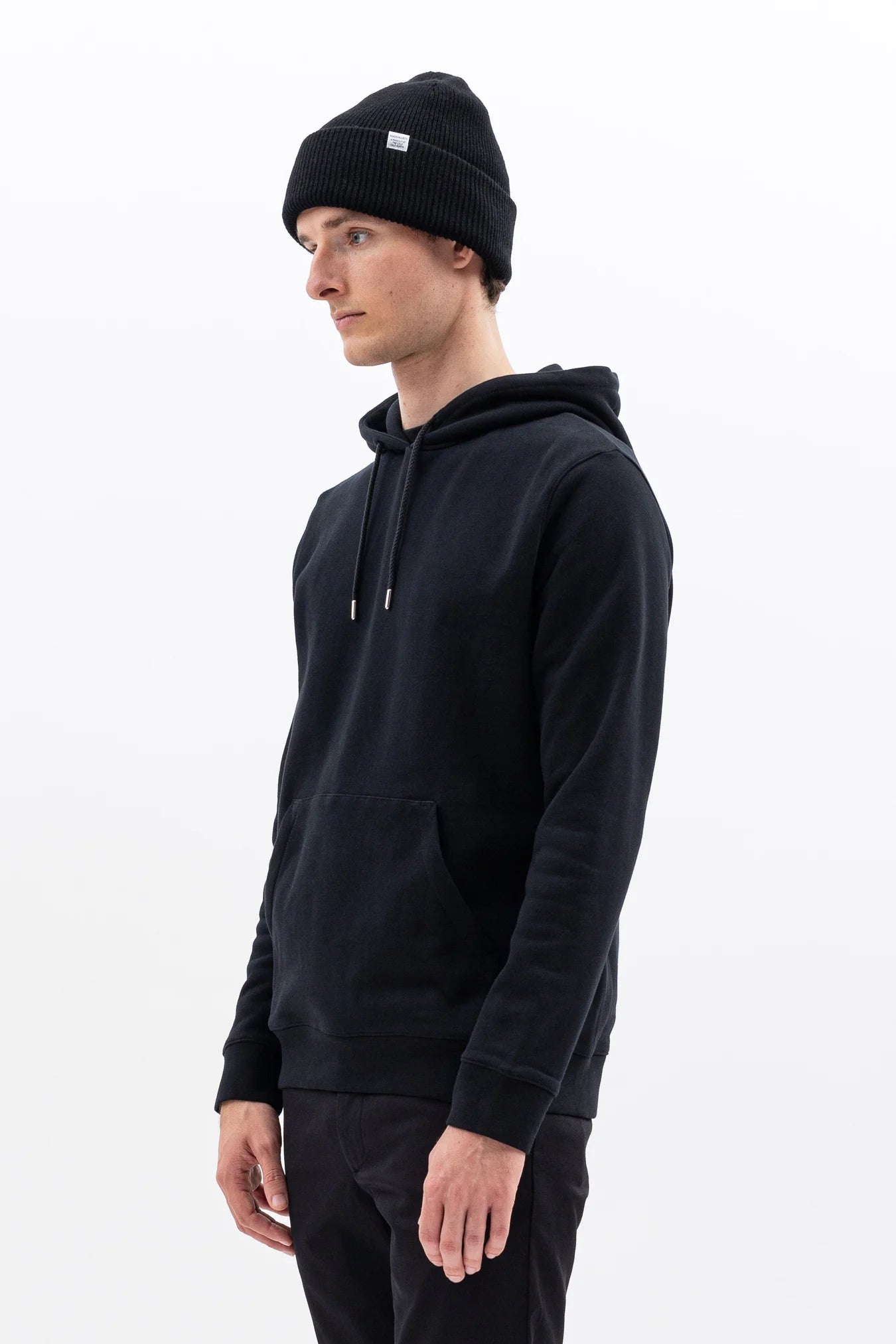 Merino Lambswool Beanie - Black