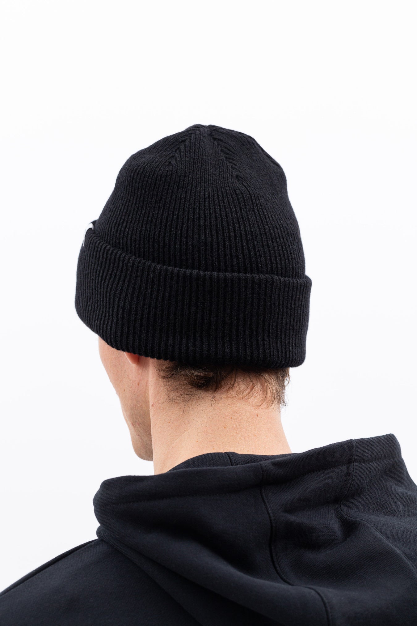 Merino Lambswool Beanie - Black