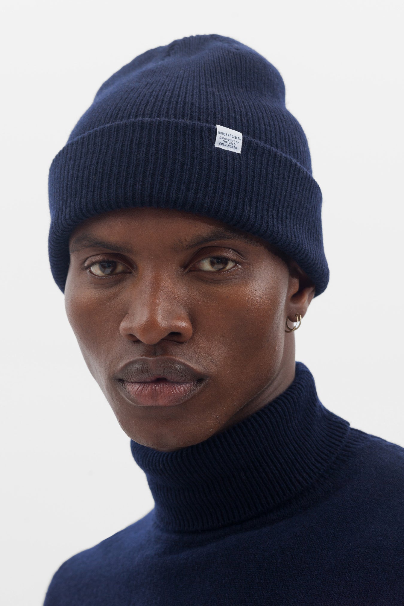 Merino Lambswool Beanie - Dark Navy