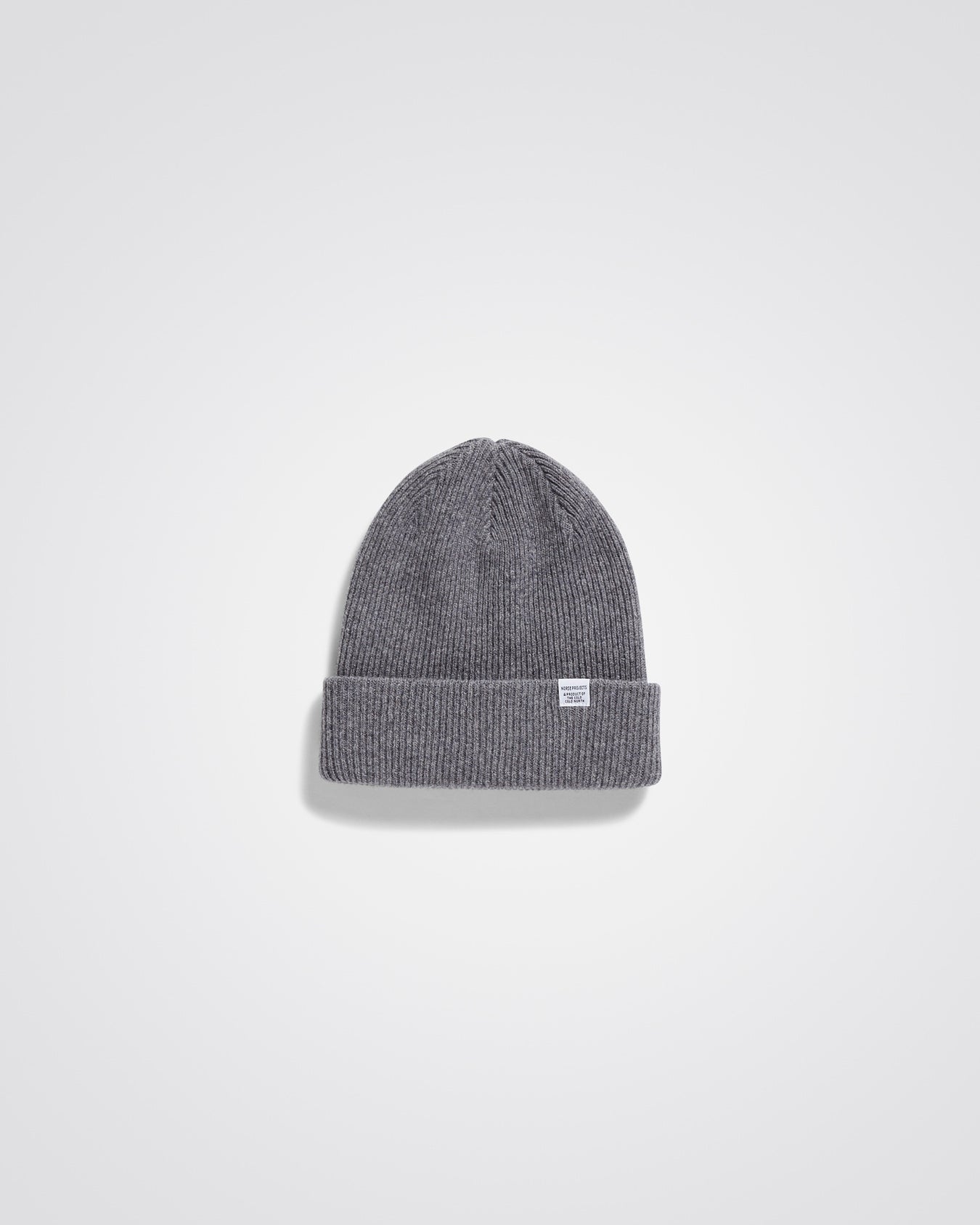 Merino Lambswool Beanie - Grey Melange