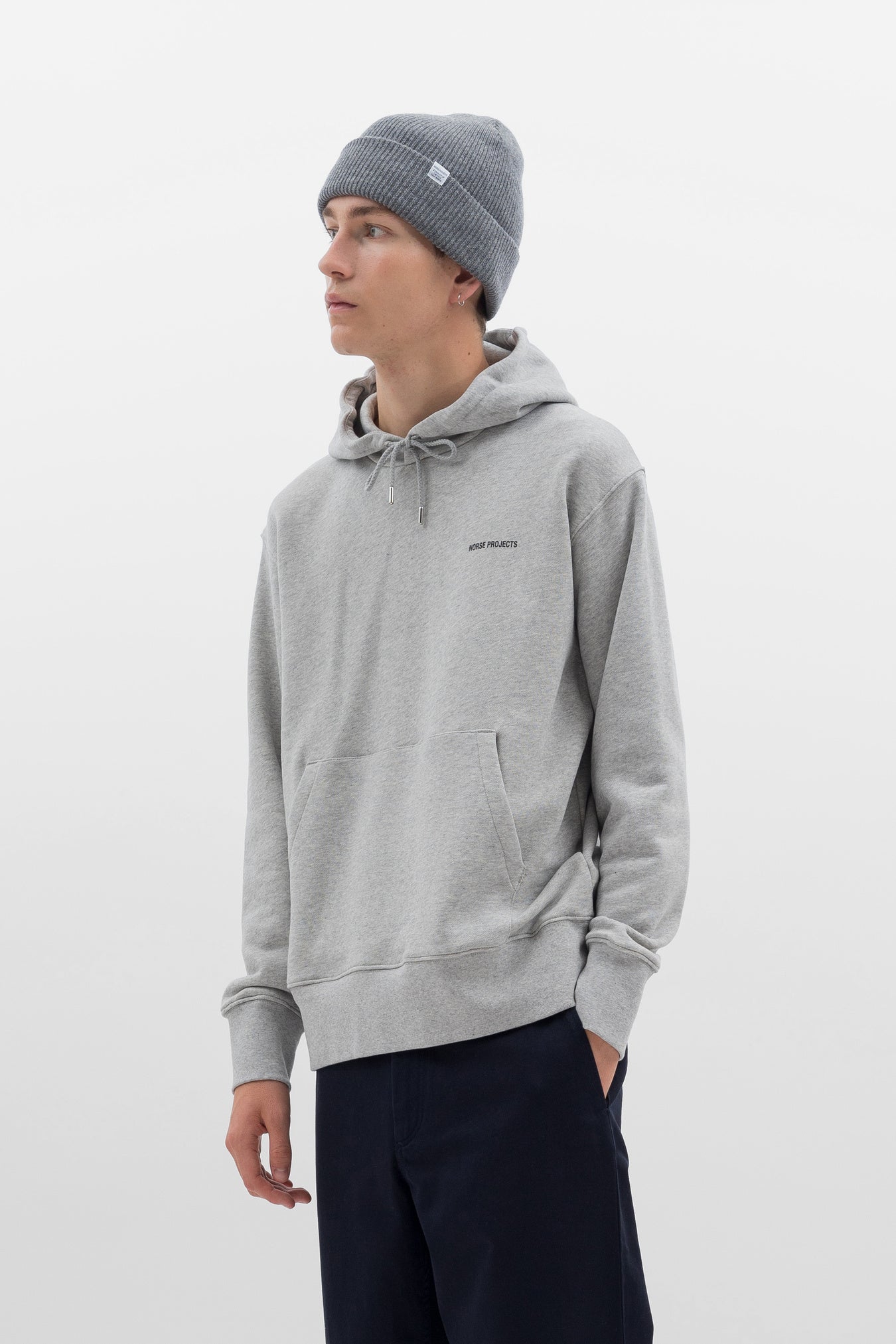 Merino Lambswool Beanie - Grey Melange