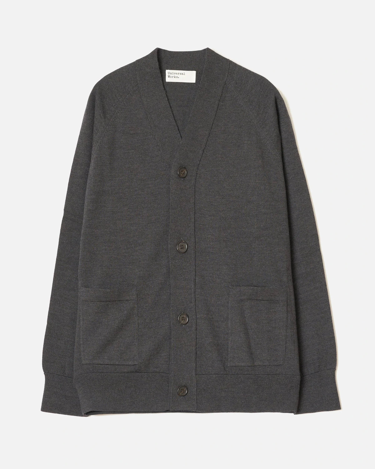 Merino Loose Cardigan II - Charcoal