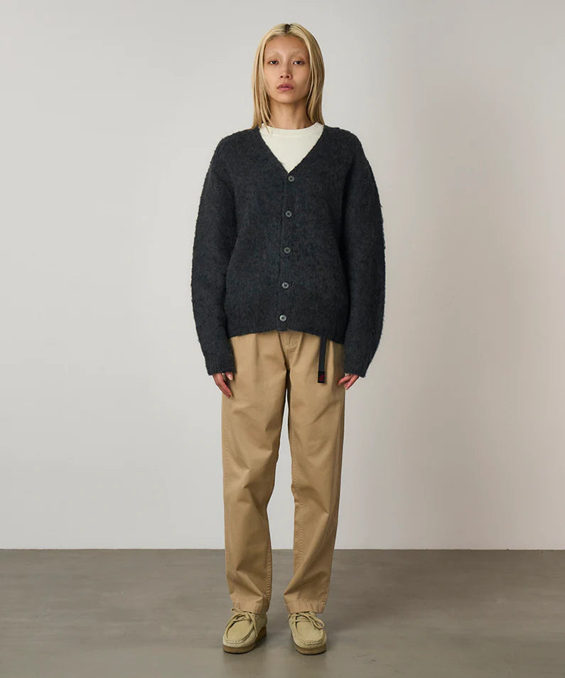 Mohair Cardigan - Charcoal