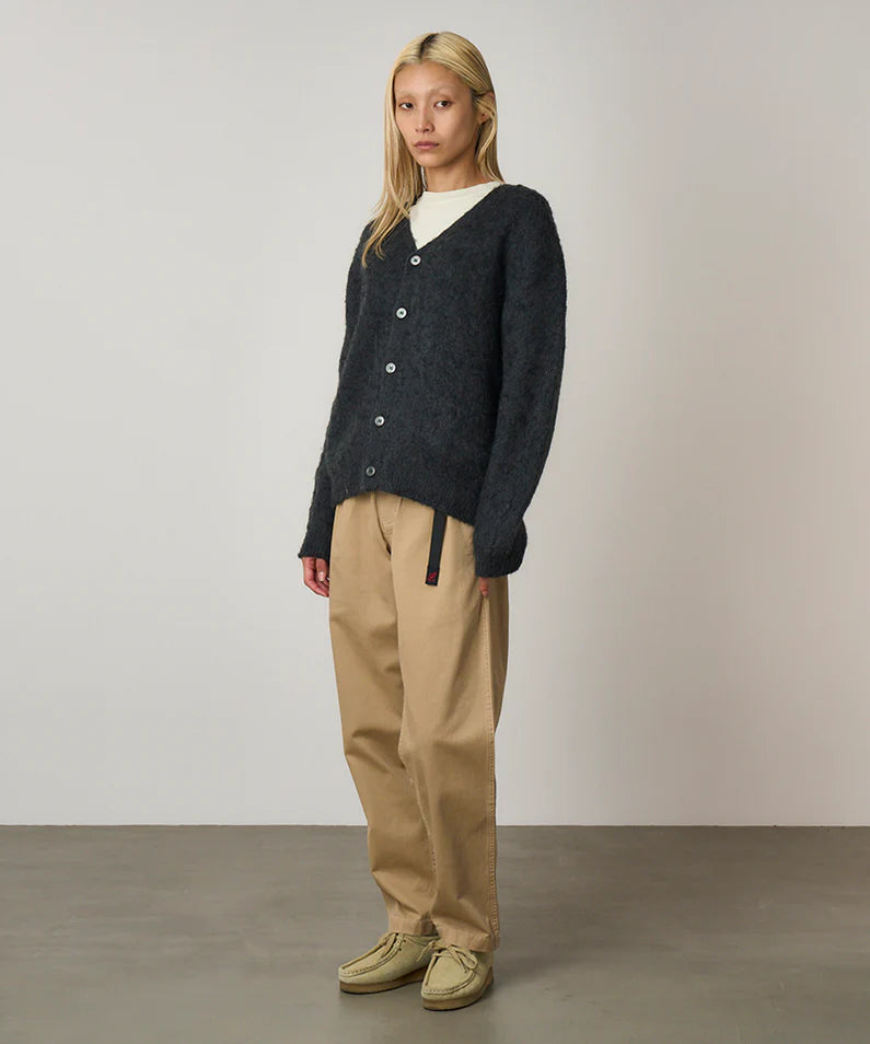 Mohair Cardigan - Charcoal