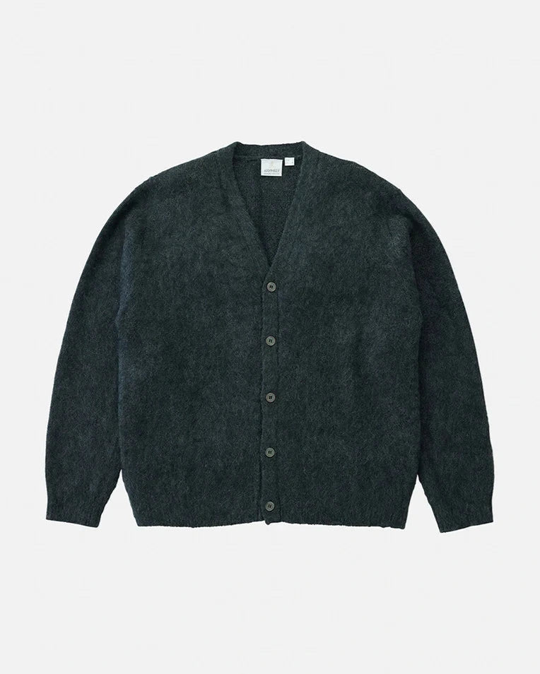 Mohair Cardigan - Charcoal