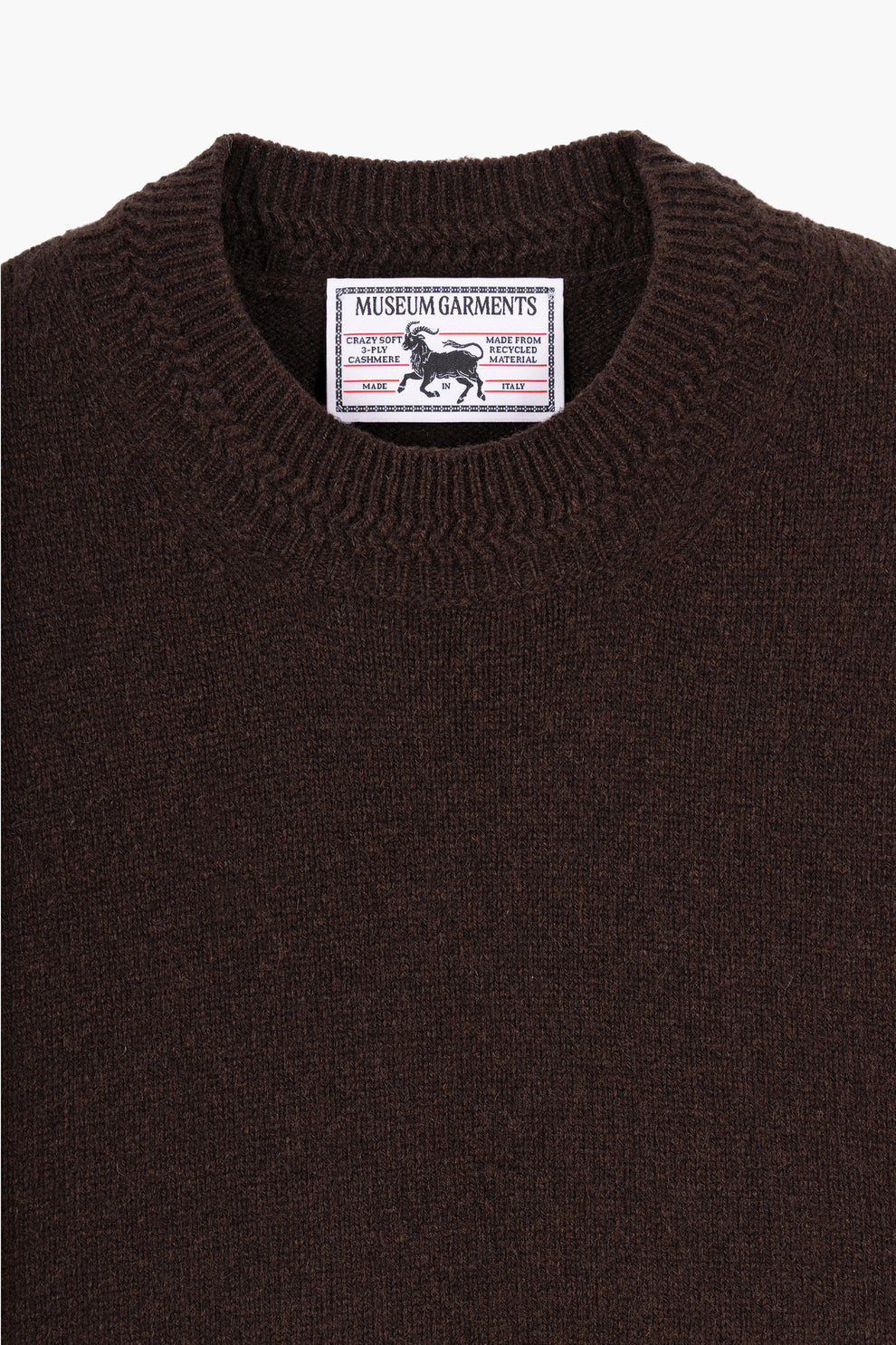Relaxed Cashmere Crewneck - Marron