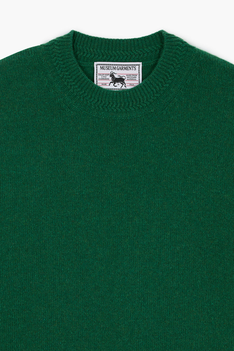 Relaxed Cashmere Crewneck - Vert