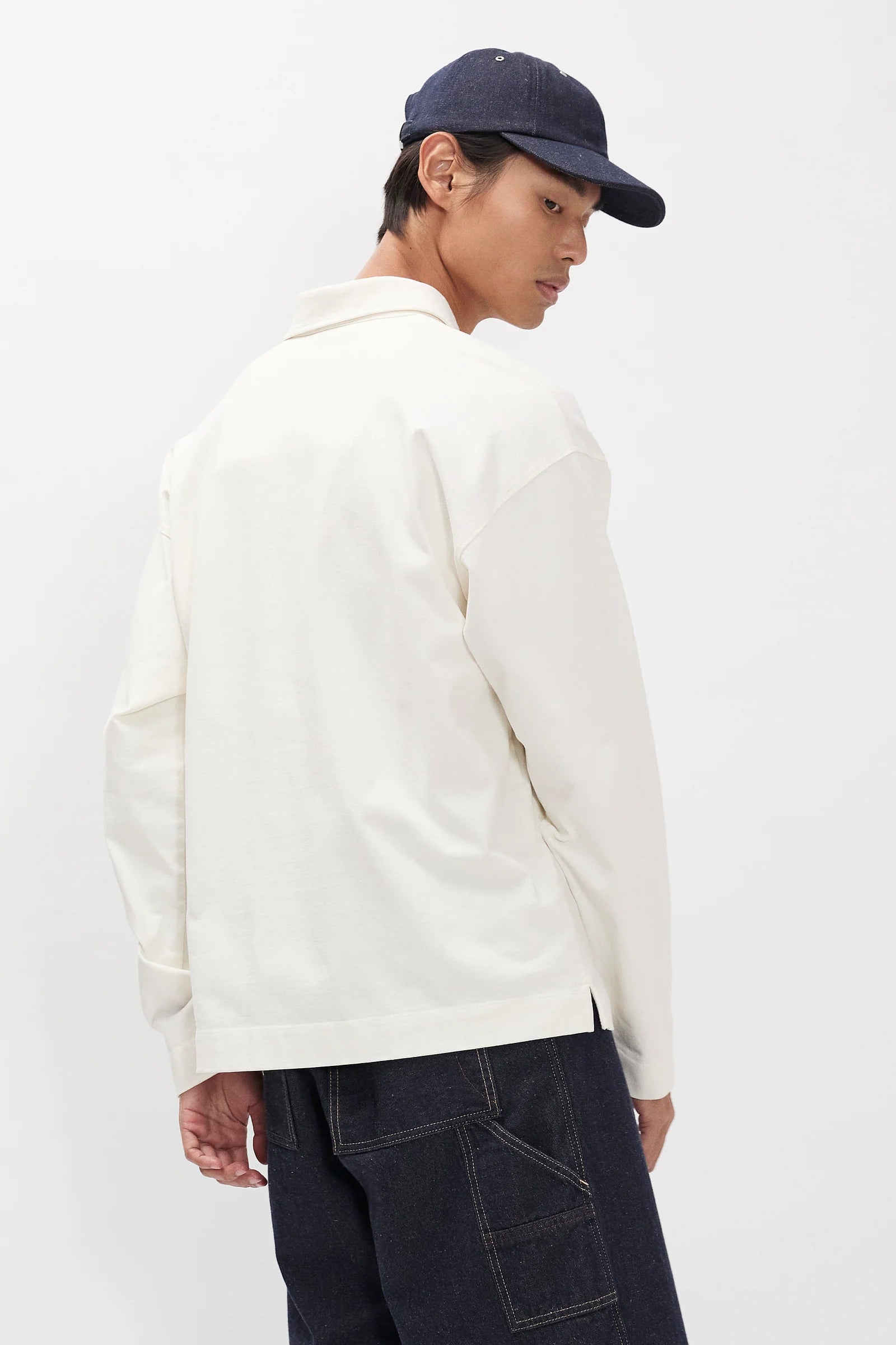 Isefjord Compact Cotton LS Polo - Ecru