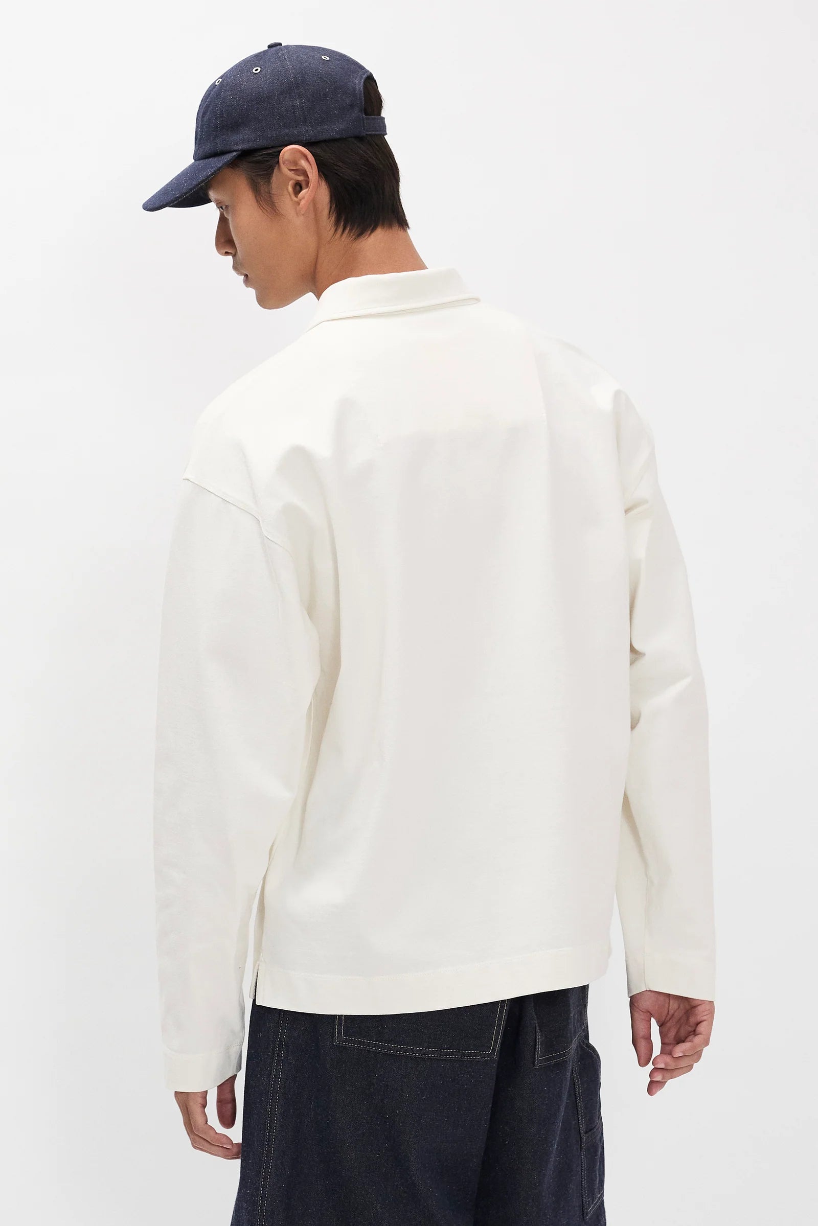 Isefjord Compact Cotton LS Polo - Ecru