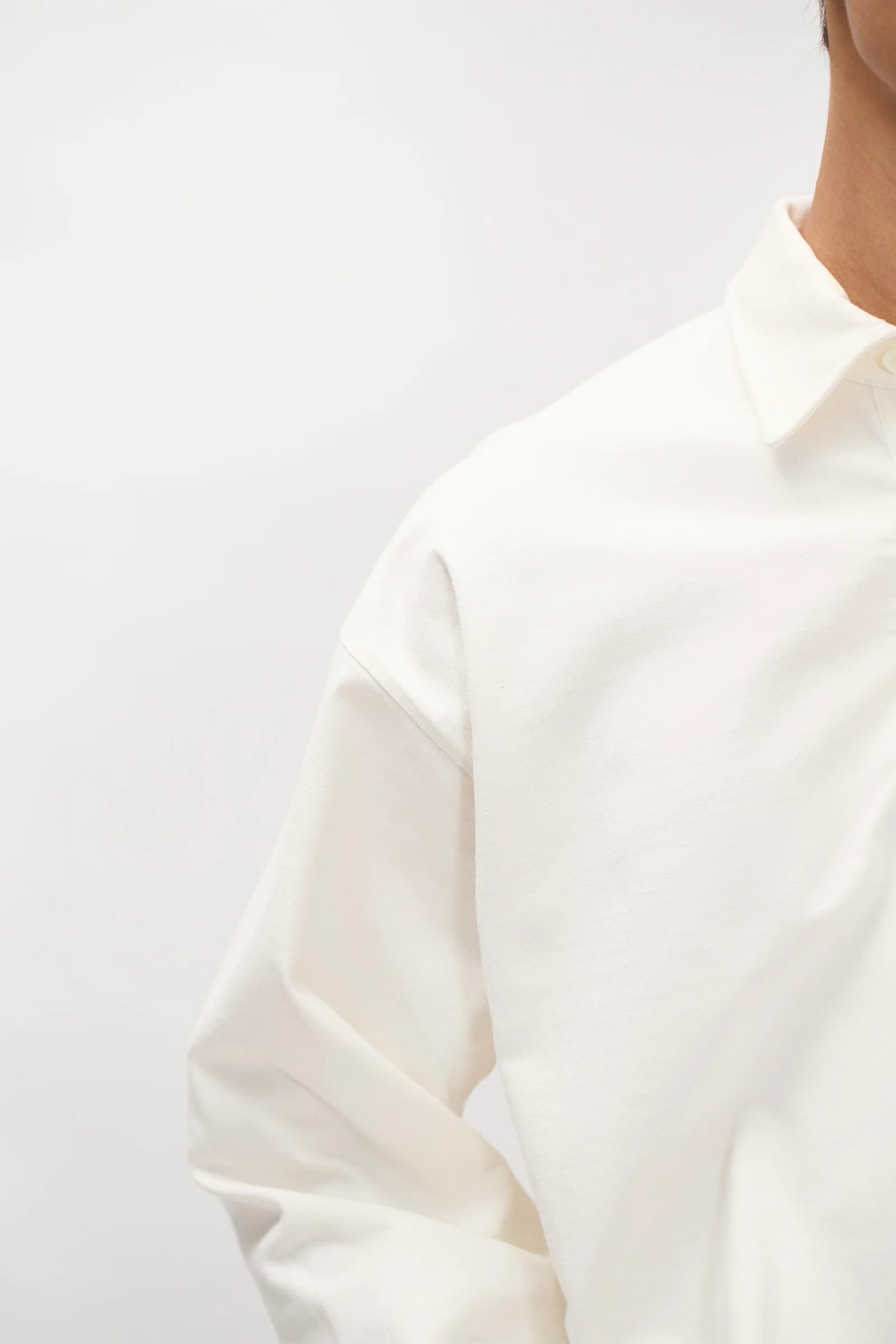 Isefjord Compact Cotton LS Polo - Ecru