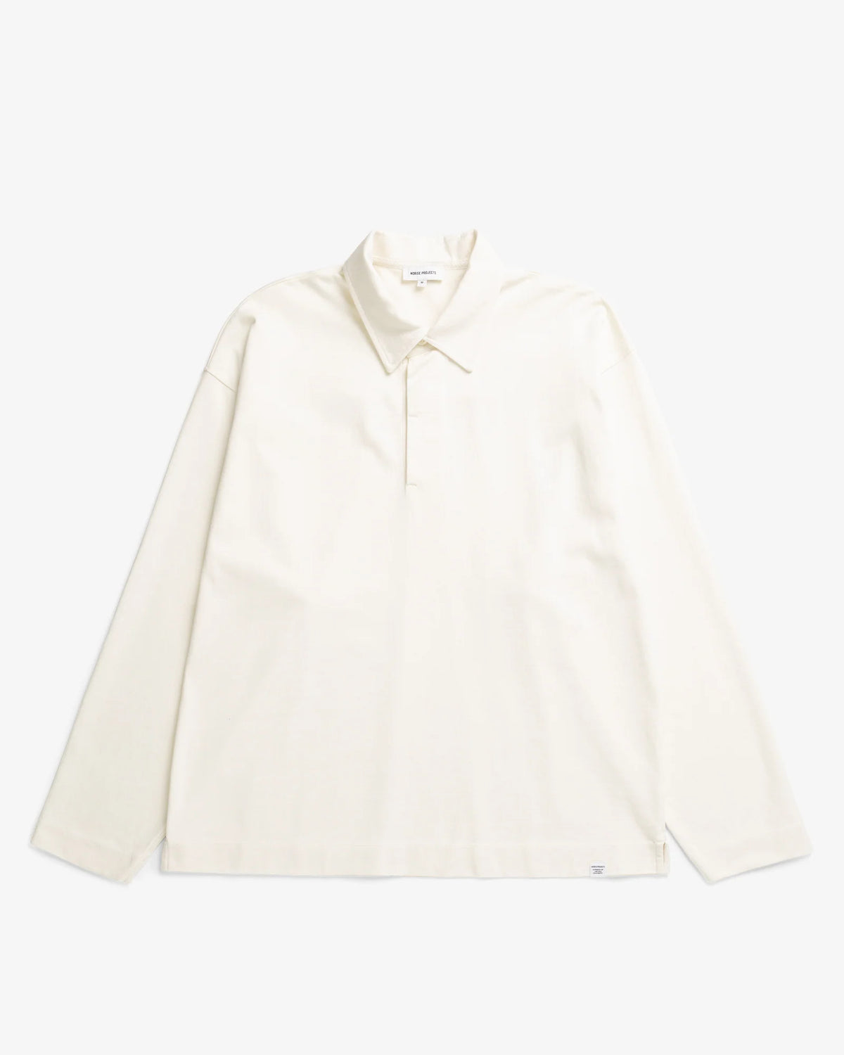 Isefjord Compact Cotton LS Polo - Ecru